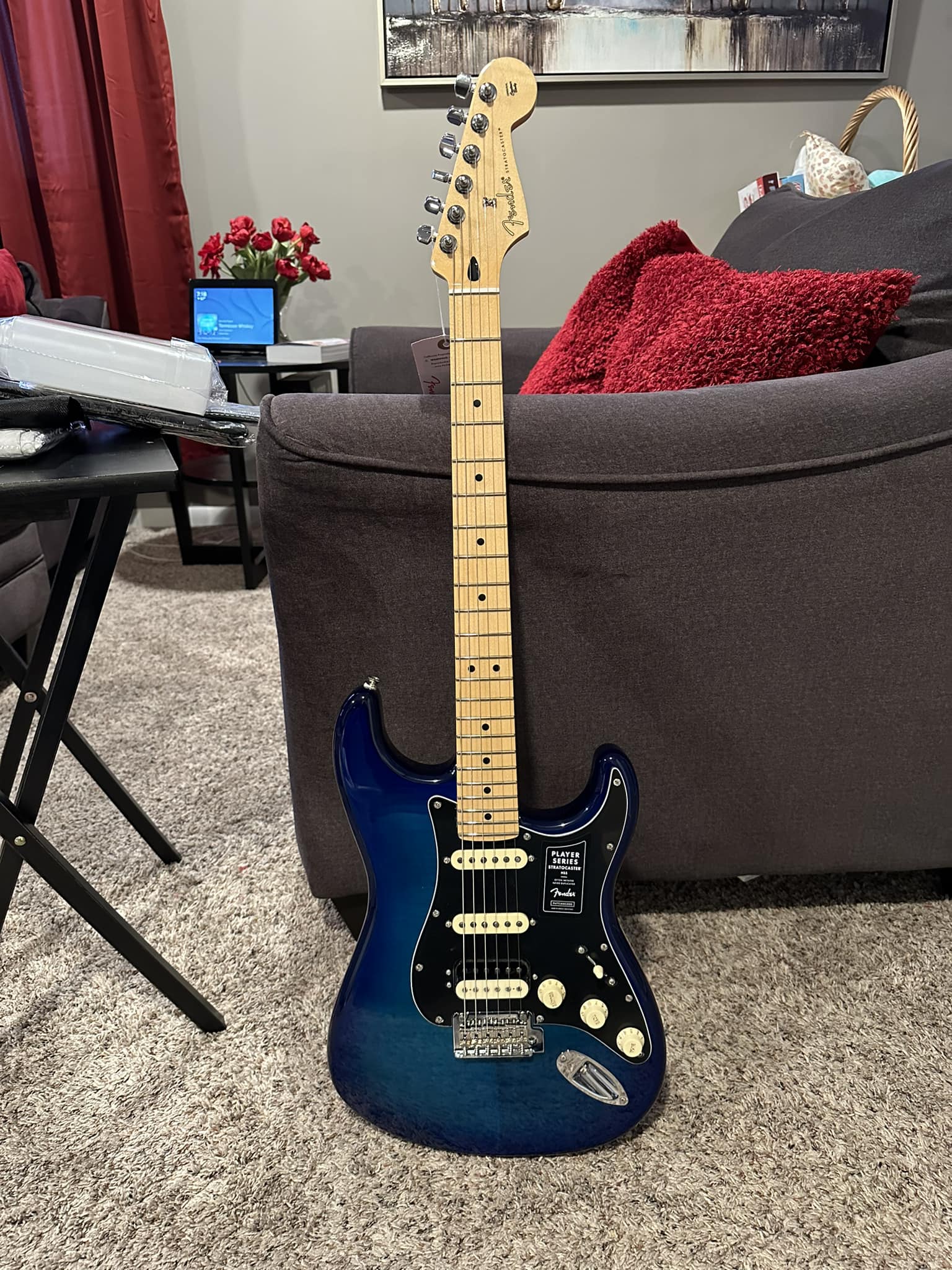 Fender blue Stratocaster added to collection