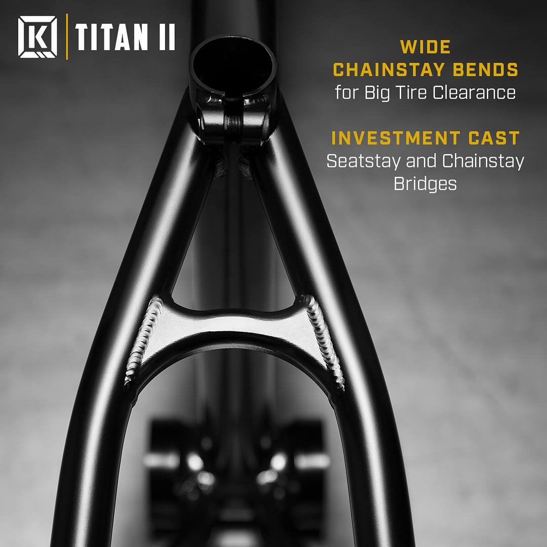 The Kink Titan II Frame is repped by some of your favorite Kink