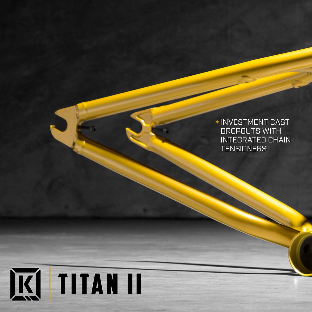 The Kink Titan II Frame is repped by some of your favorite Kink