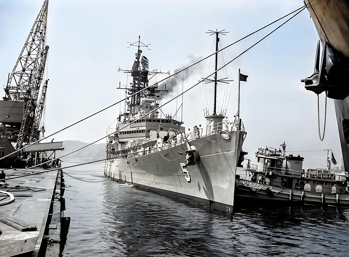 July 1964) USS Oklahoma City (CLG 5) Yokosuka Naval Station, Japan