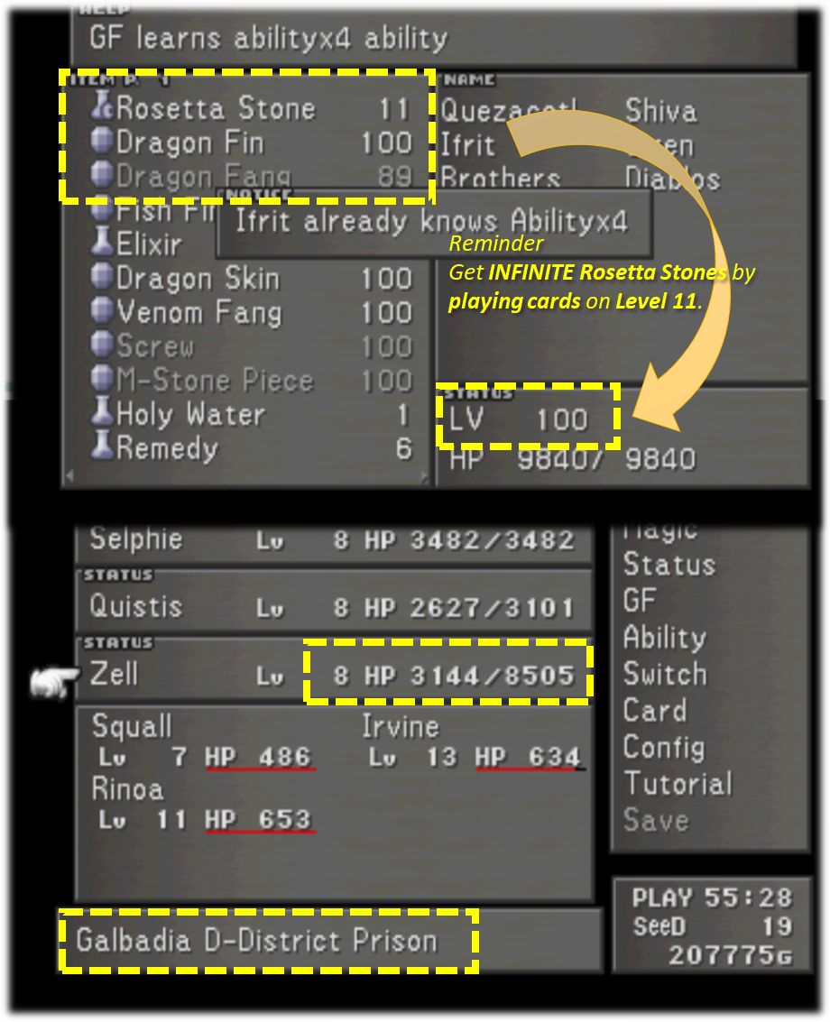 What are the super rare items in Final Fantasy 8 and how to refine 