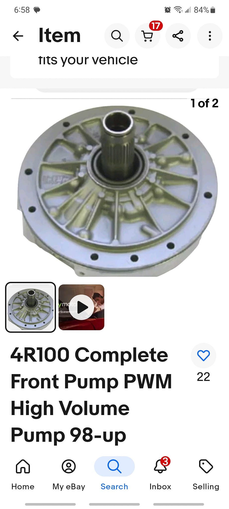 1999-UP FORD 4R100 TRANSMISSION FORWARD CLUTCH DRUM $139.00