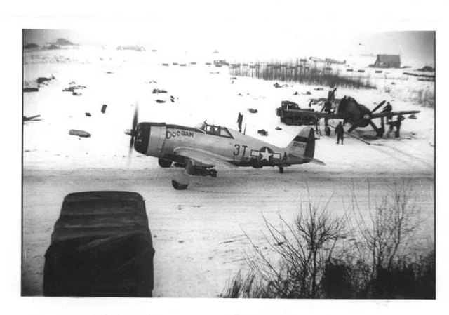 Scott - P-47 Thunderbolts of the 22nd FS, 36th FG in Belgium, December ...