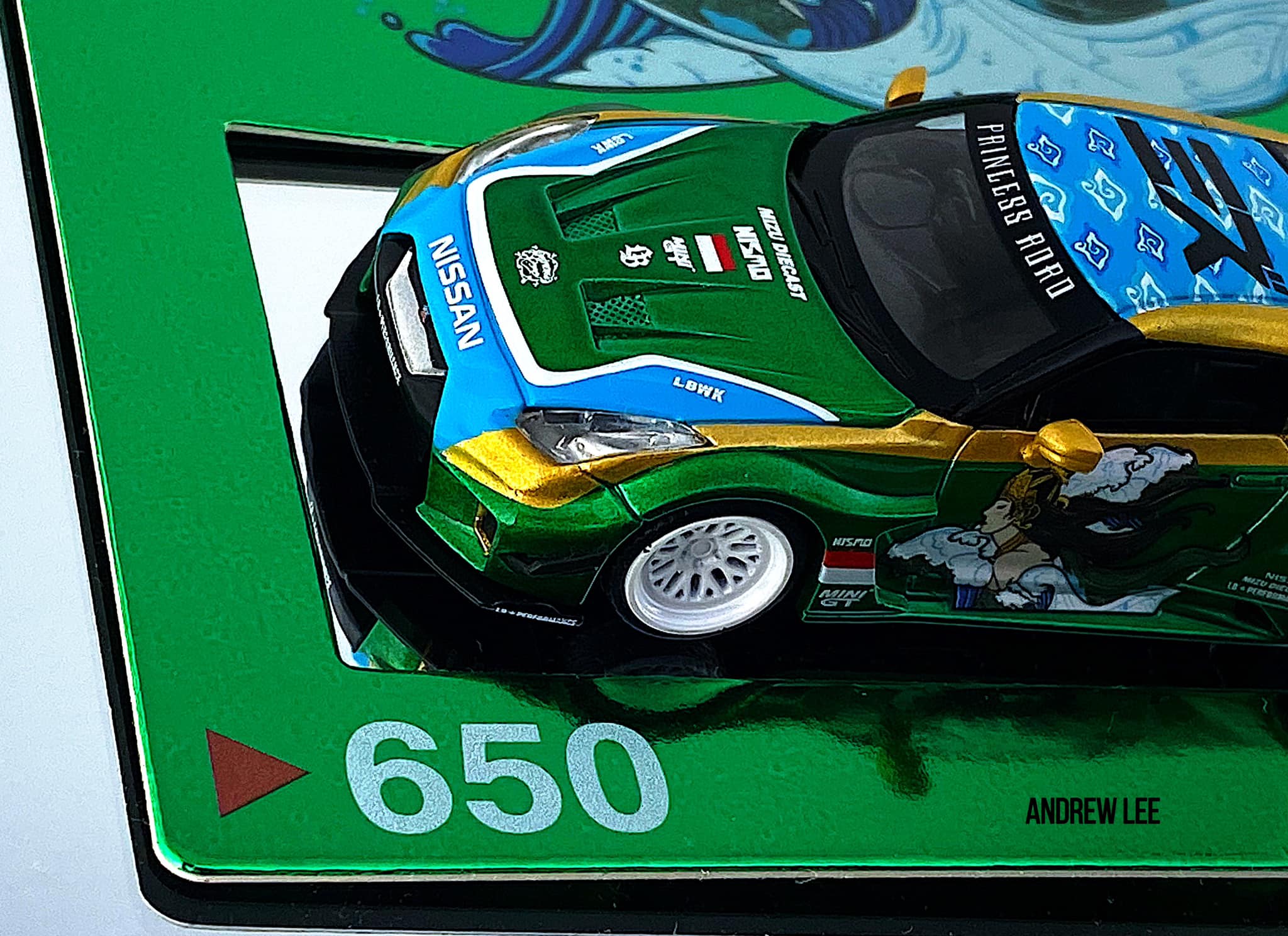 Mini GT X MIZU diecast car based on Indonesian Mythology