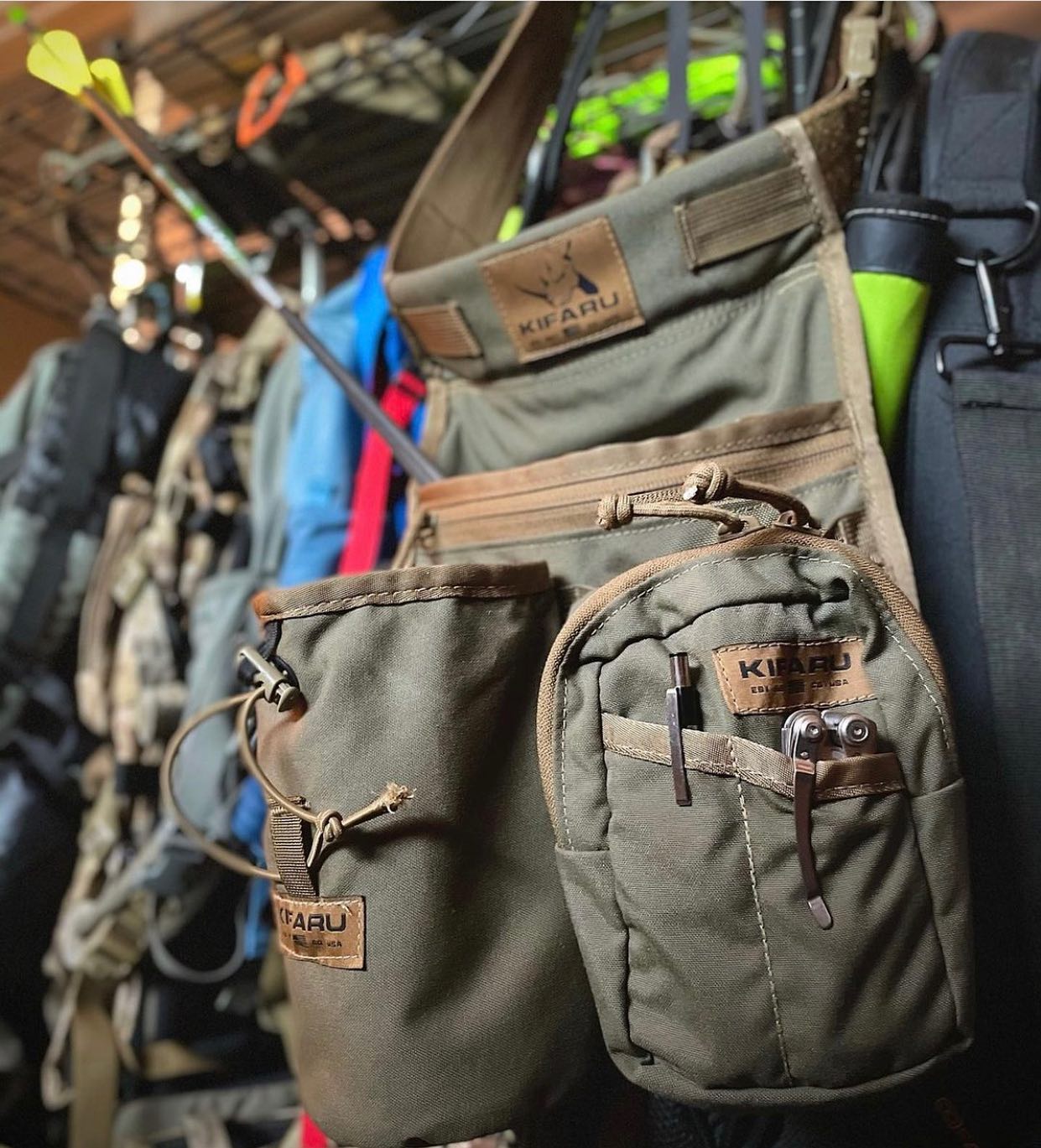 Ceinture Porte-flèches Kifaru Hip Field Quiver — Avec Poche De Release Et Séparateur, Vert, Occasion Très Bon état