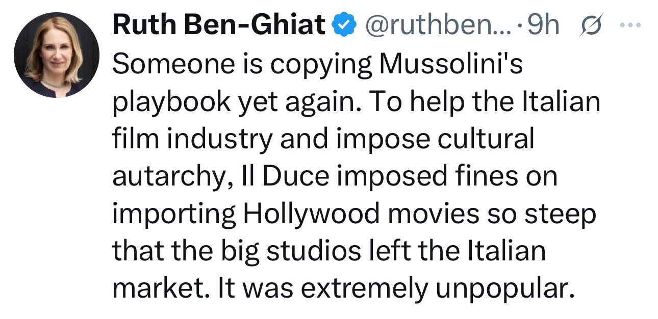 From renowned scholar of fascism Ruth Ben-Ghiat. History is 