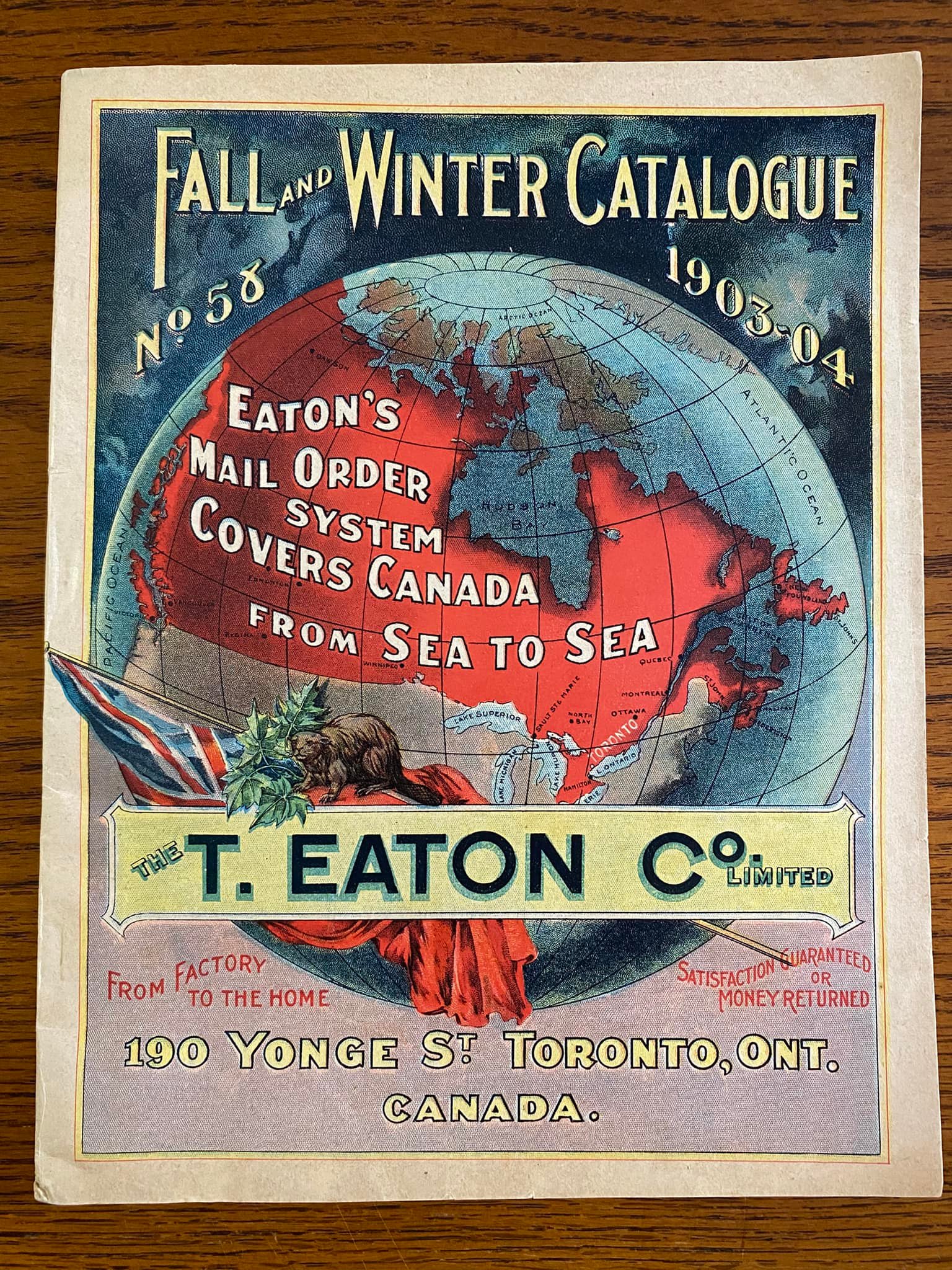 Historical Eaton's Catalogue from 1903-1904