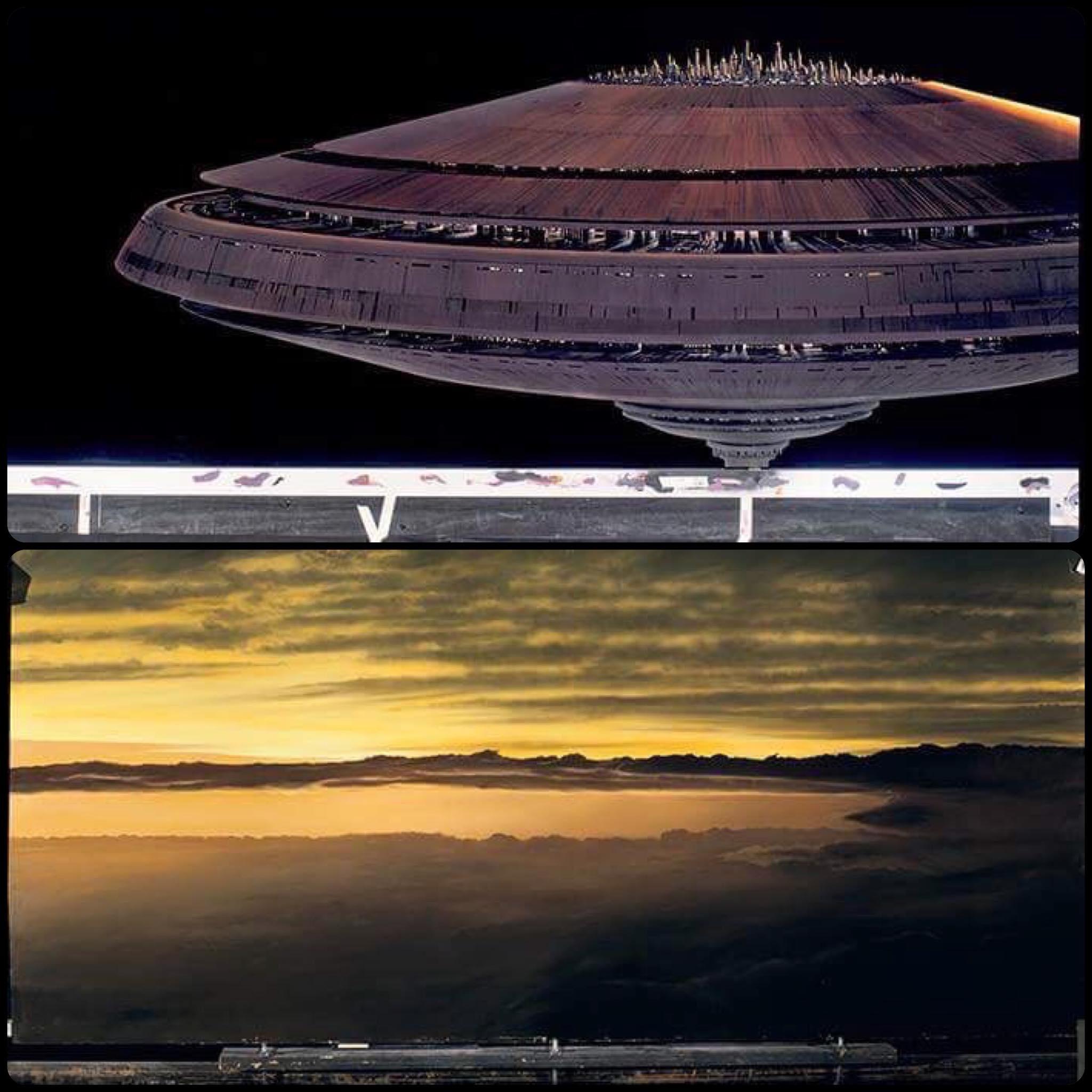 Cloud City matte paintings from Star Wars