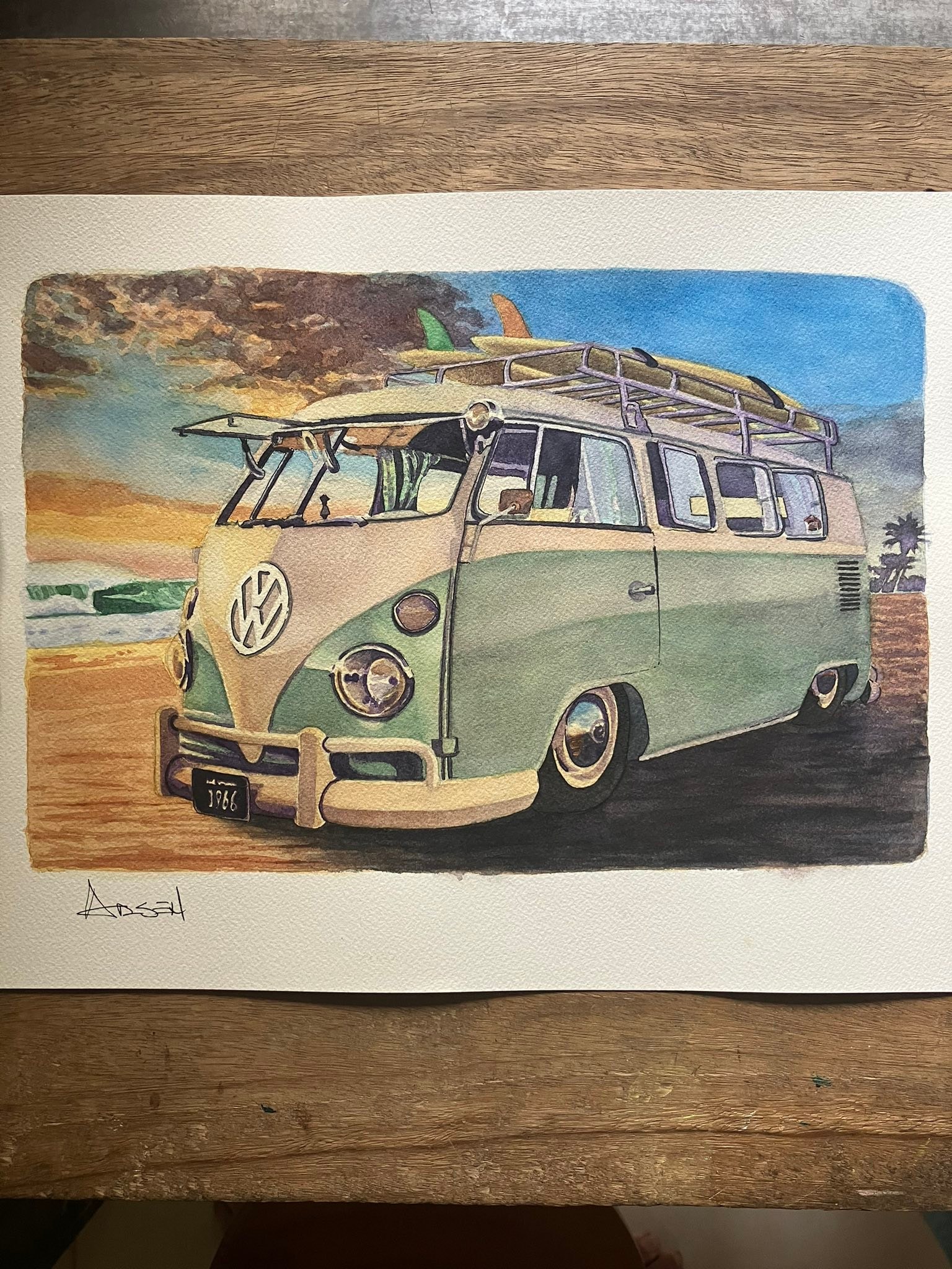 Hang Loose. Never get tired of the good old nostalgic VW bus