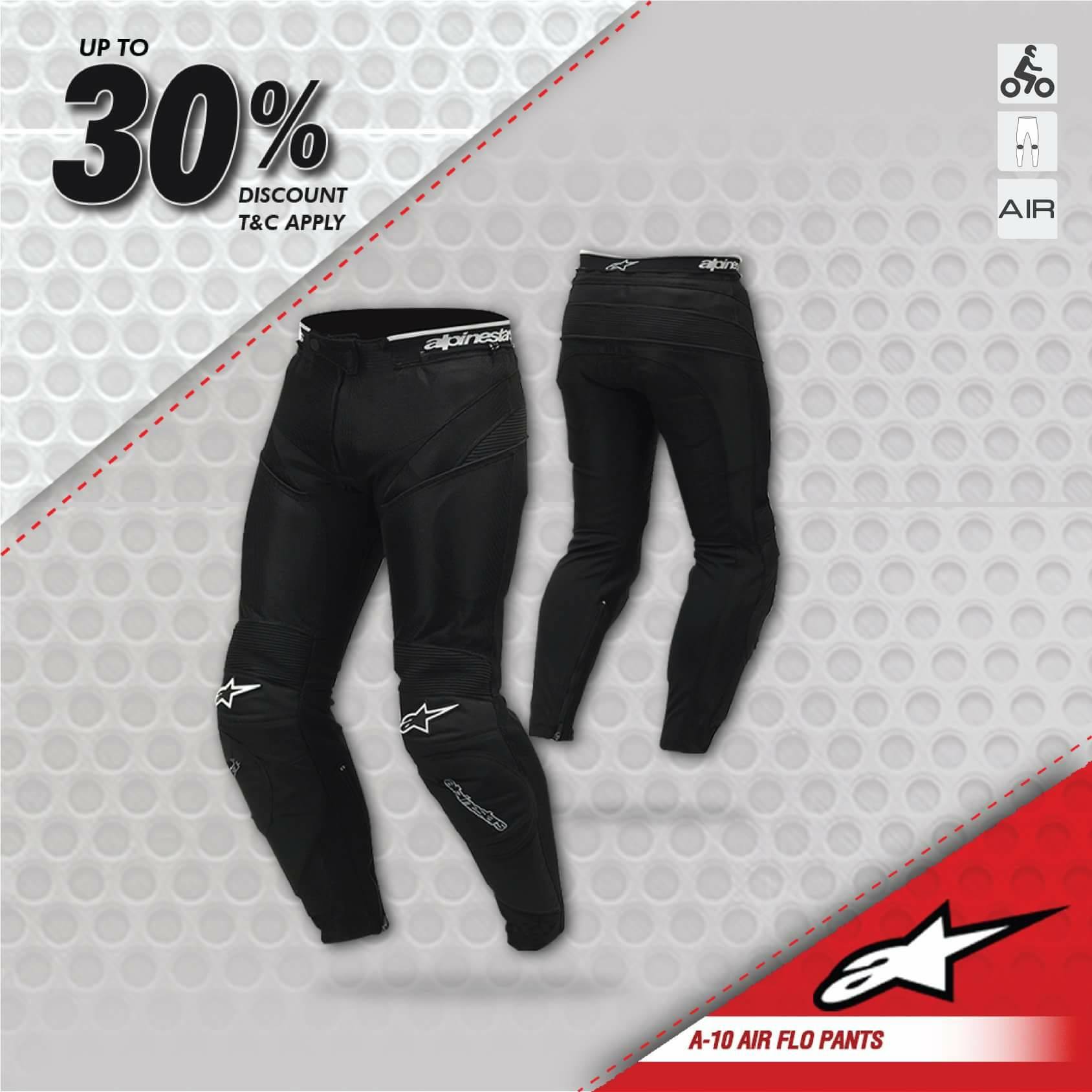 Alpinestars A-10 AIR-FLO メッシュ パンツ サイズ52 ALPINESTARS A-10 AIR-FLO Pants · Motocard