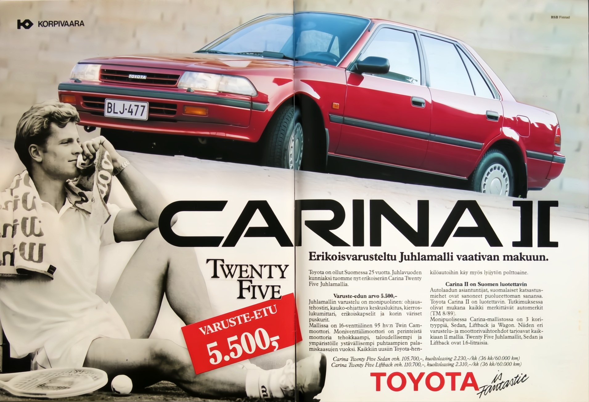 Brochure Toyota Carina ED ST180 1990