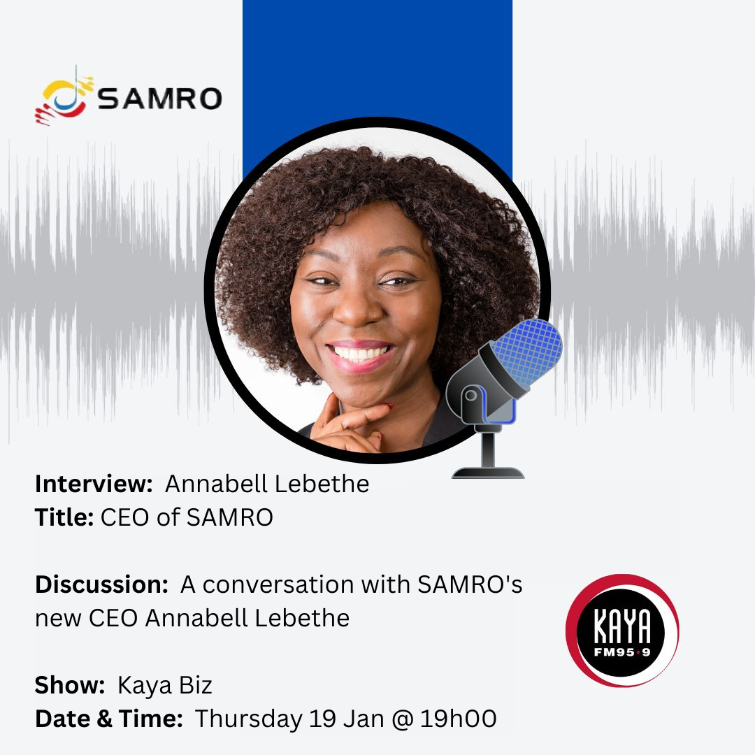 SAMRO - Tune into Kaya Biz on Kaya 959 this evening... | Facebook