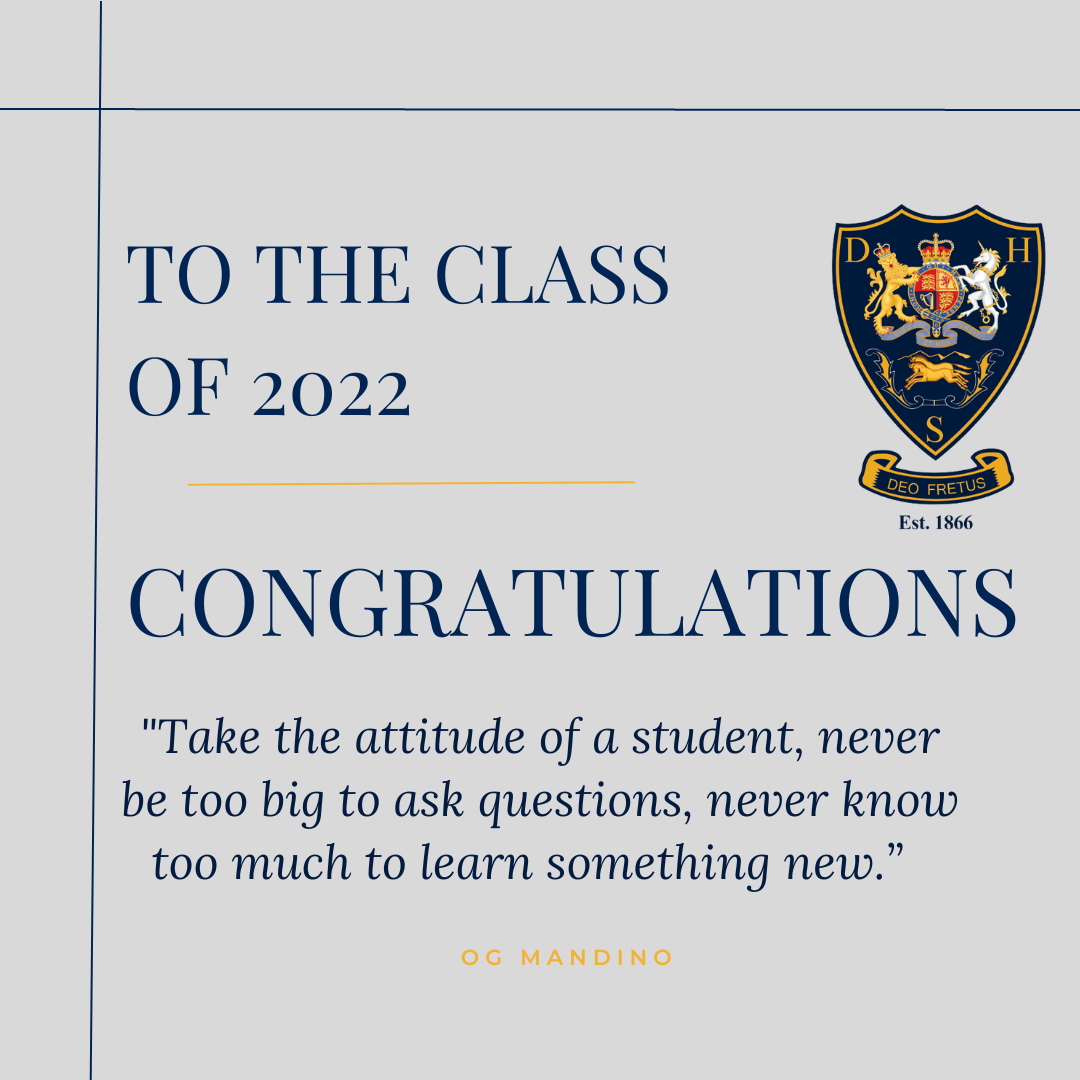 Introducing the DHS Class of 2022 We... - Durban High School