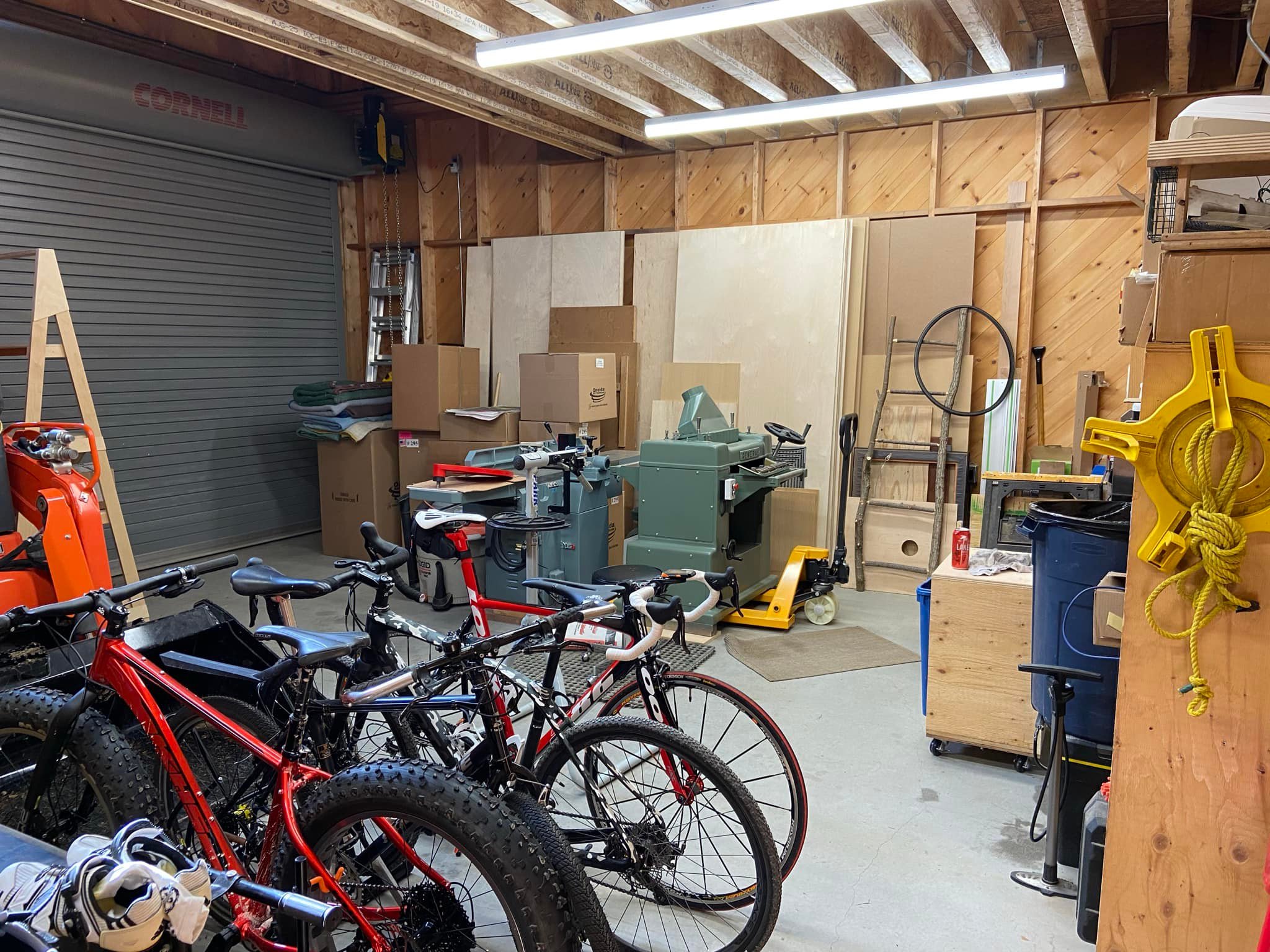 Have you used bike storage racks in a garage?