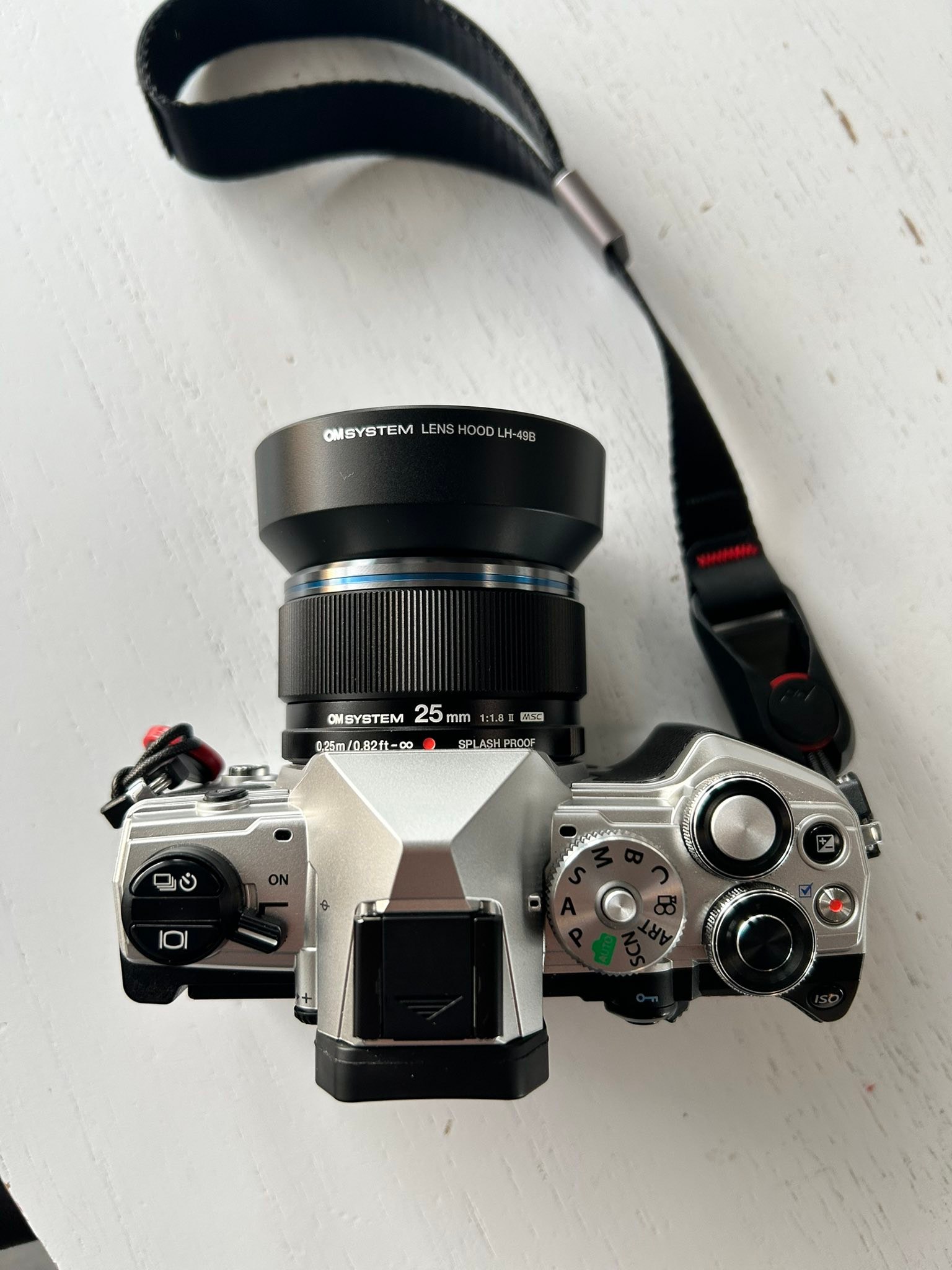 Using 25mm f1.8 lens on OM-5 camera