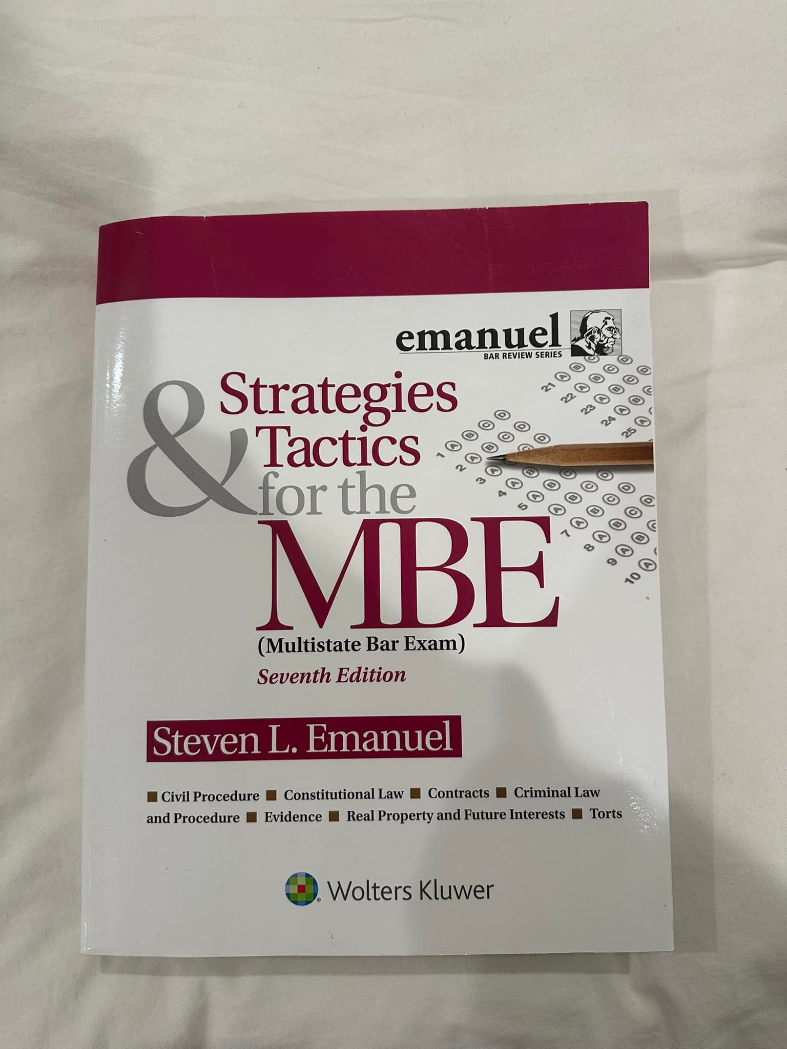 Hi folks - selling a copy of MBE Strategies & Tactics (7th Edition 