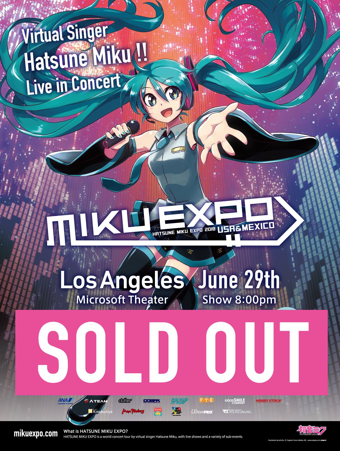 6/29 #MIKUEXPO2018 Los Angeles official after party ? featuring 