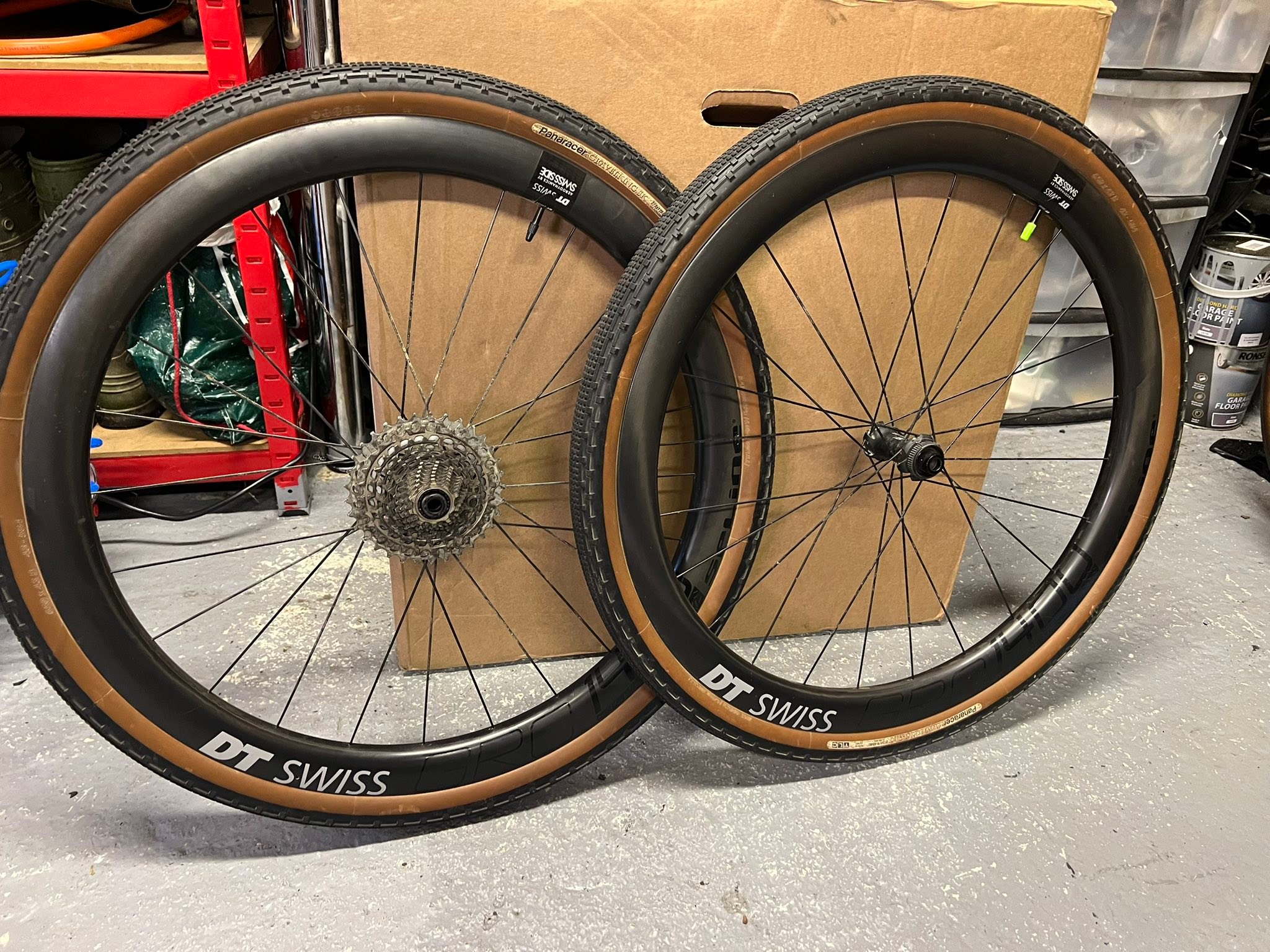 DT SWISS GRC 1400 Spline carbon 650b gravel/CX wheels Very good
