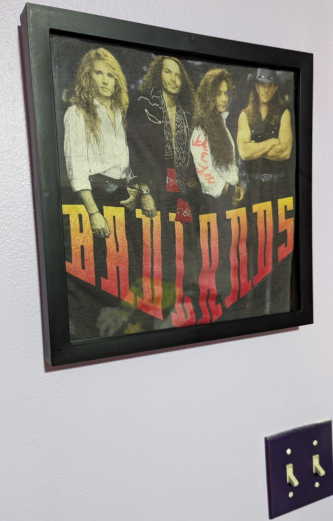 BADLANDS TOUR OF JAPAN 1989 ポスター(サイン入り) Rare 1989 Badlands Japanese tour poster added to collection
