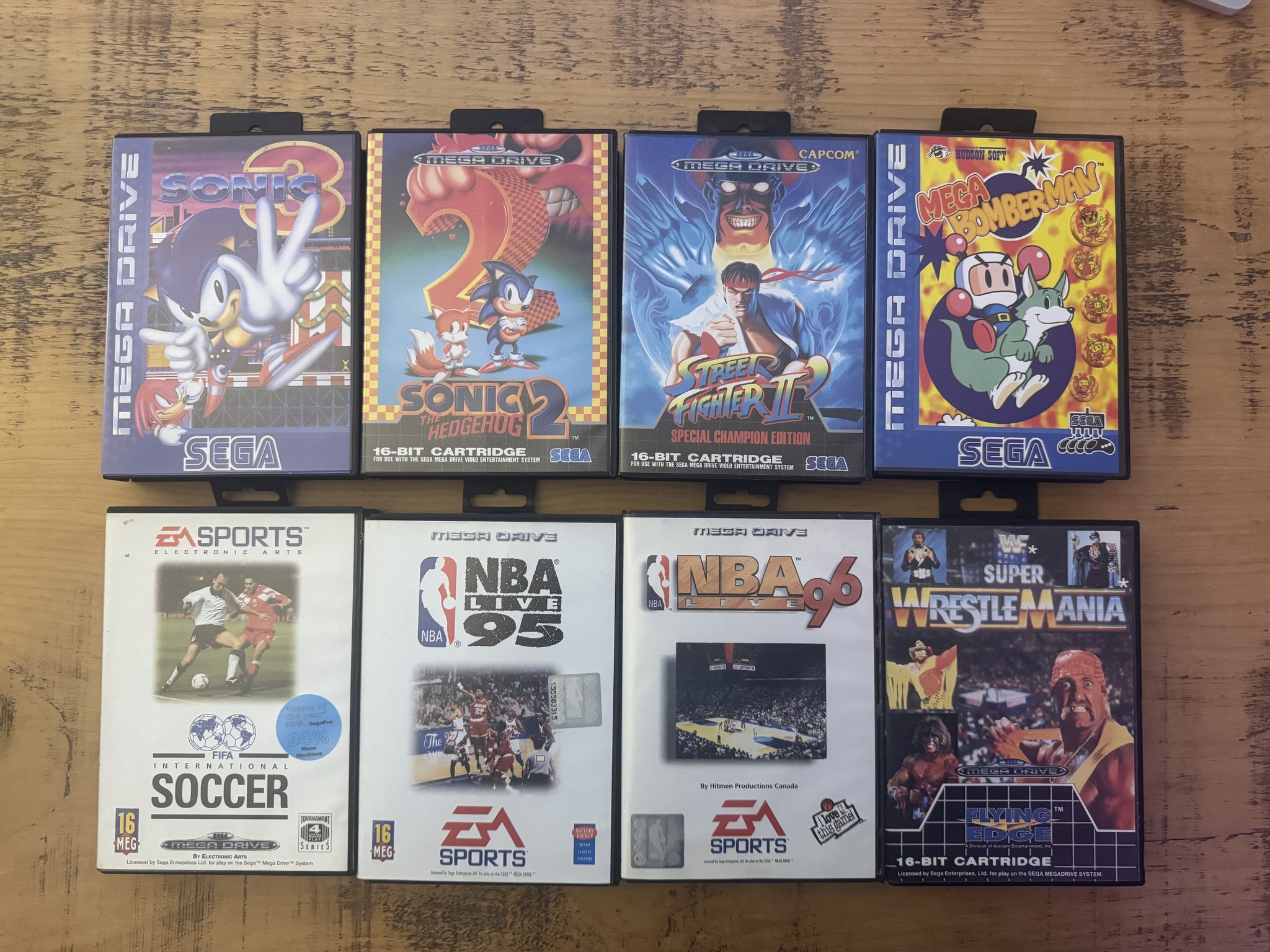 Lot De 10 Jeux SEGA Mega Drive PAL - En Boîte Sans Manuel - État Correct Pour Collectionneurs