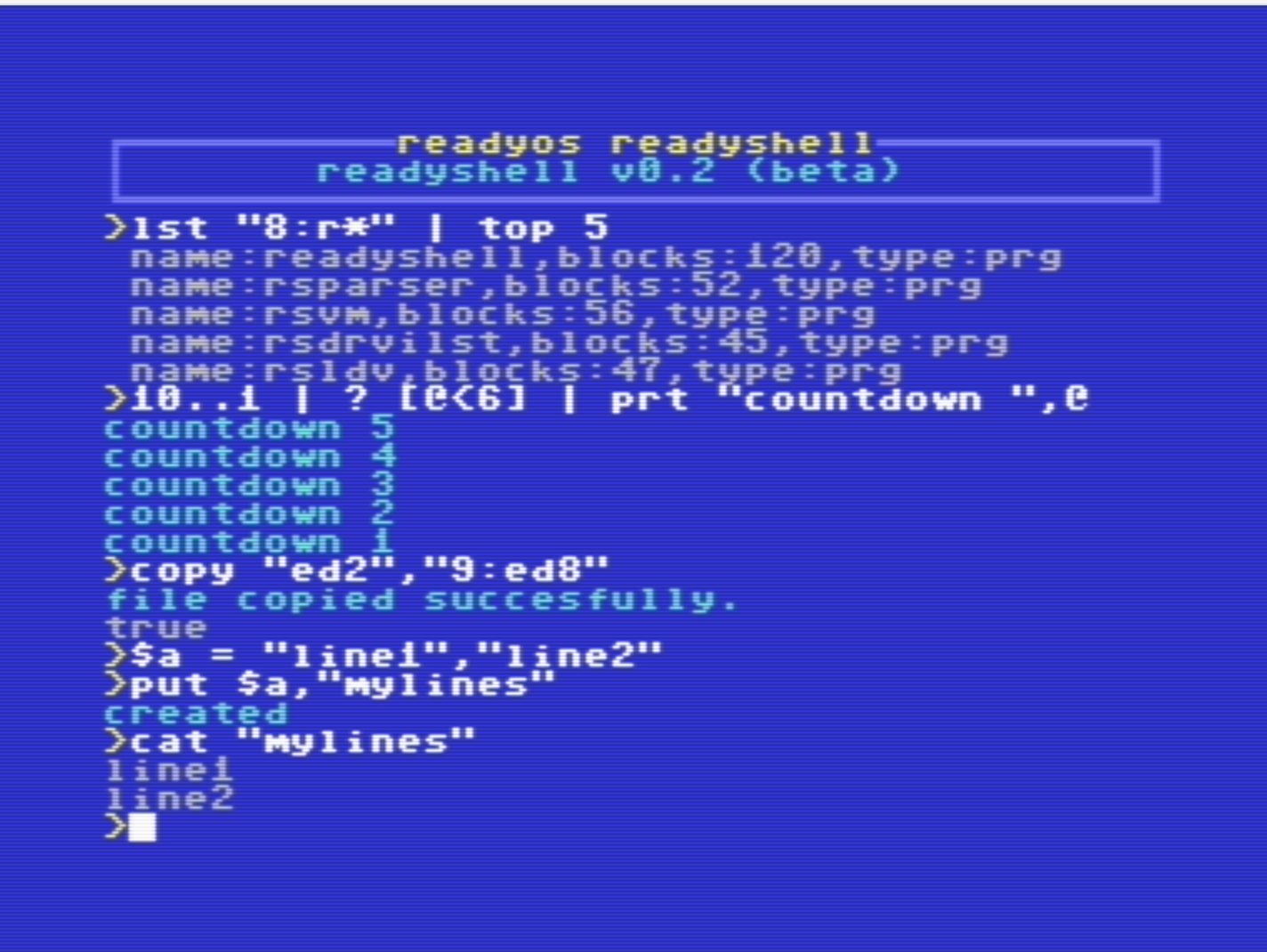 ReadyShell for ReadyOS: new version and features
