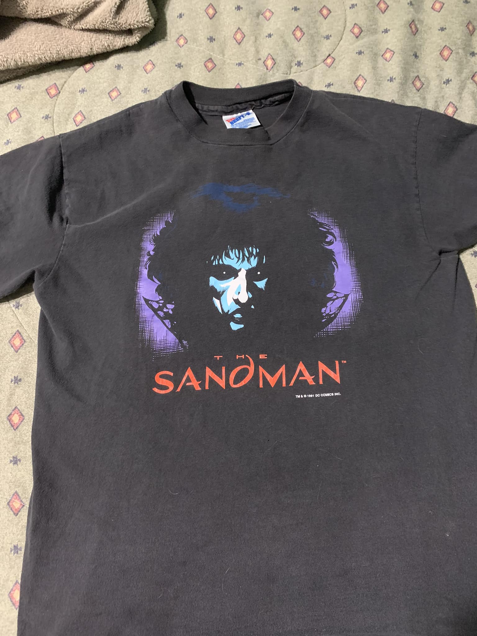 Vintage 1990s Sandman tee-shirt inspired by Neil Gaiman
