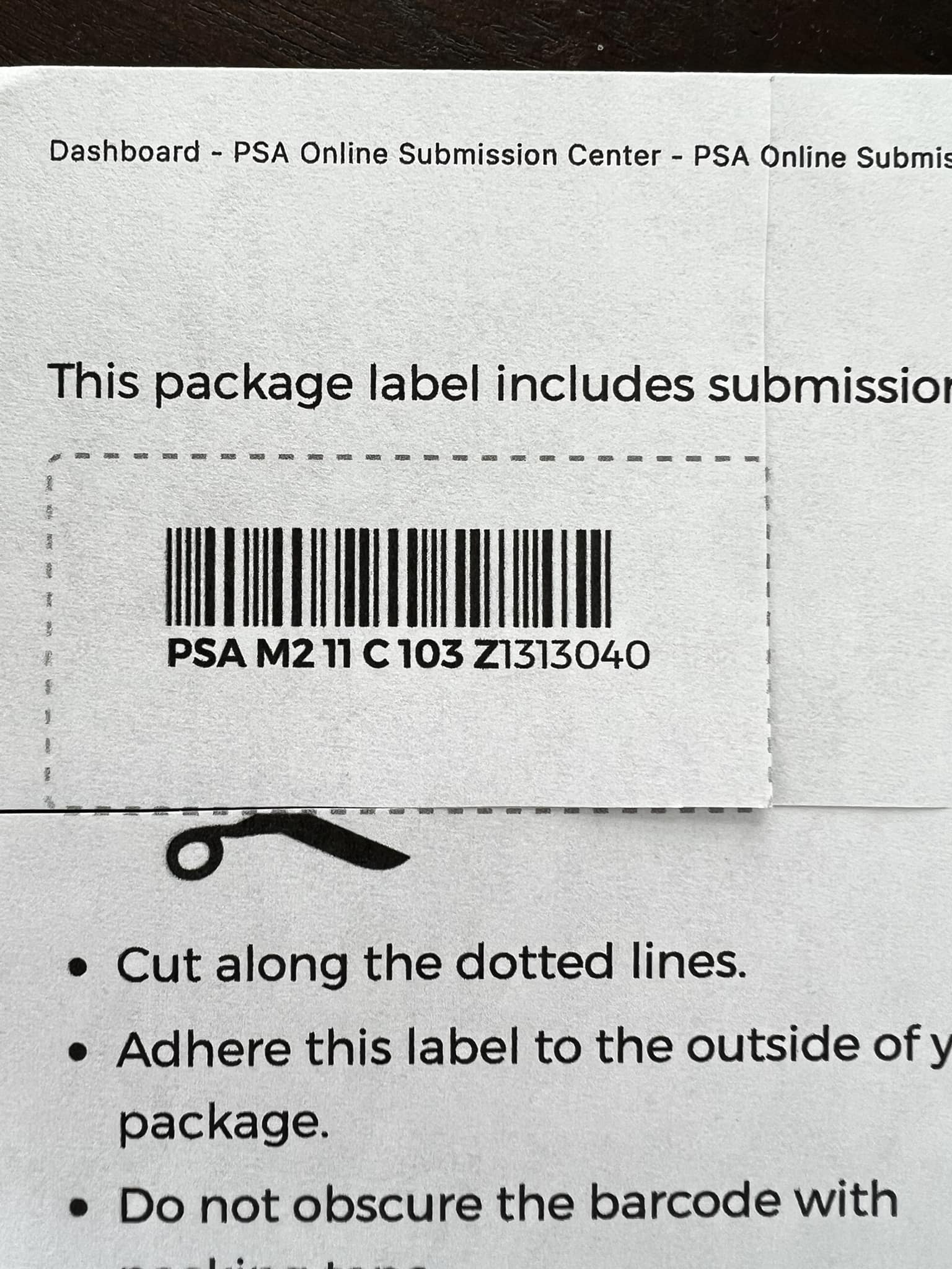 Sports Cards Nonsense | Why does PSA make you put the shipping bar code ...