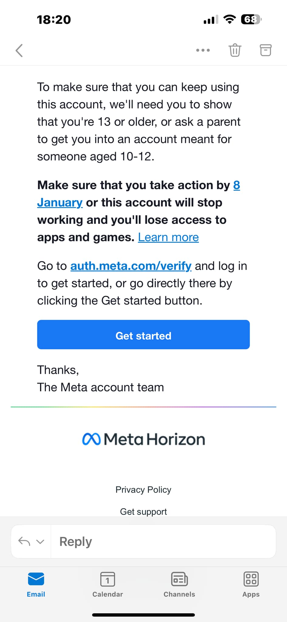 Meta Quest 3 Community | So I’m getting this notification from Quest ...