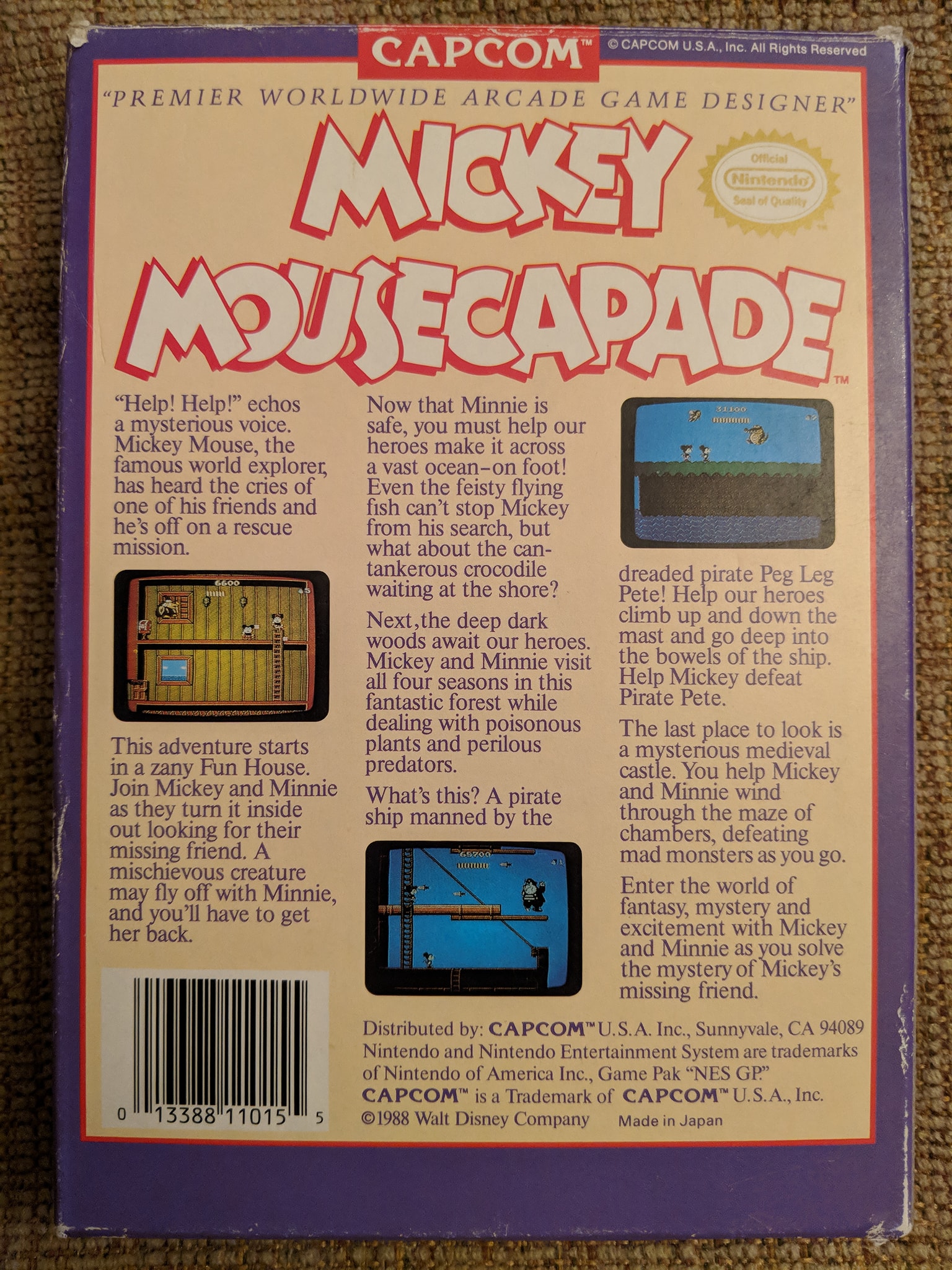Mickey Mouse (Kemco - 1989 - Game Boy)