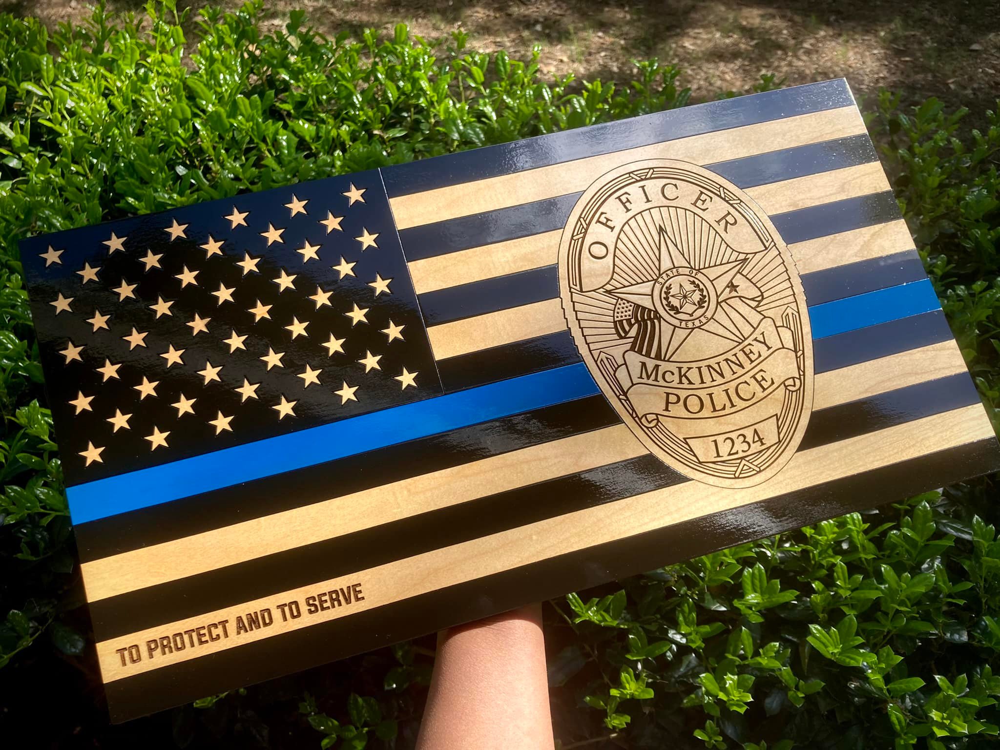 We Support & Pray For Our Police Thin Blue Line 3X5 Printed Nylon Flag Banner