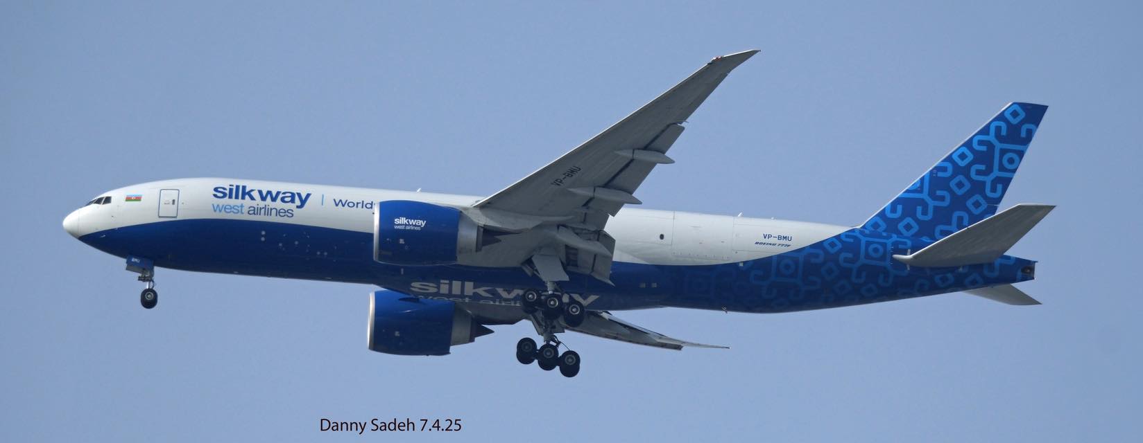 Visuals of the Azerbaijan's Silk Way West Airlines Boeing 777-F