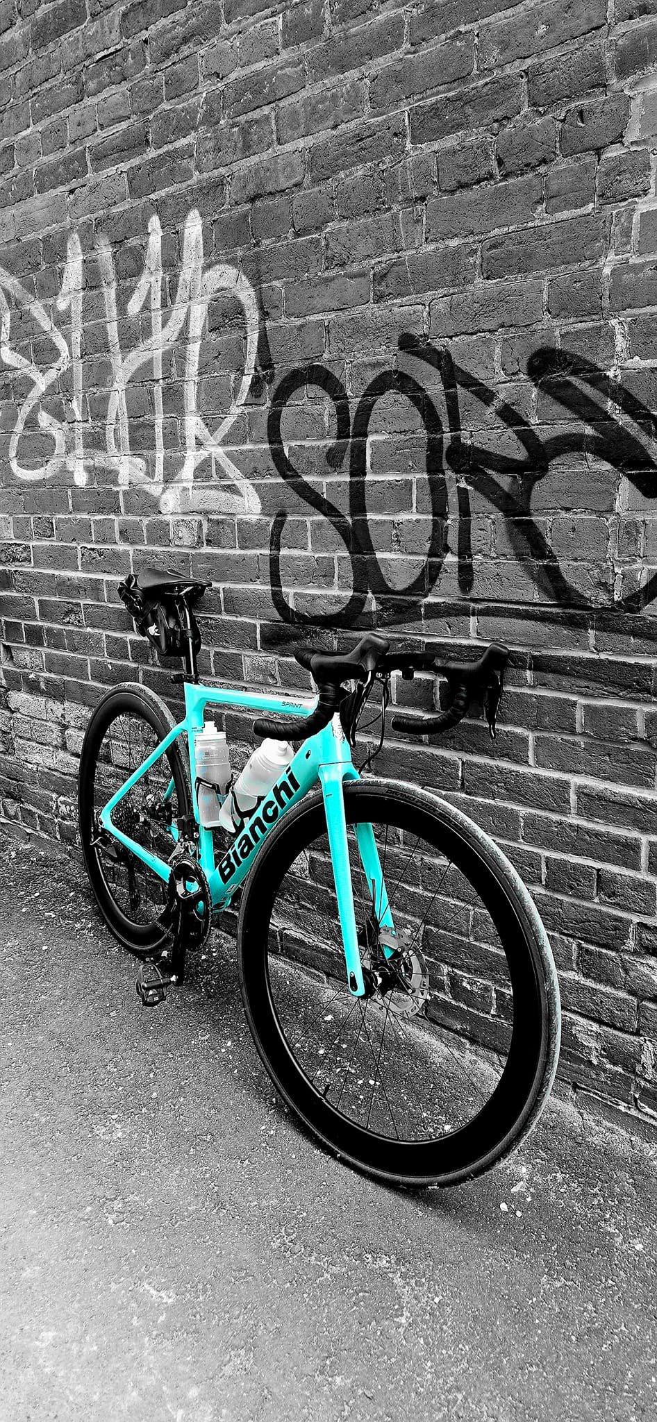 Selle De Vélo Gipiemme Nitrec Bianchi - Couleur Vert Céleste - 280 X 135 Mm - Occasion Prête à Monter