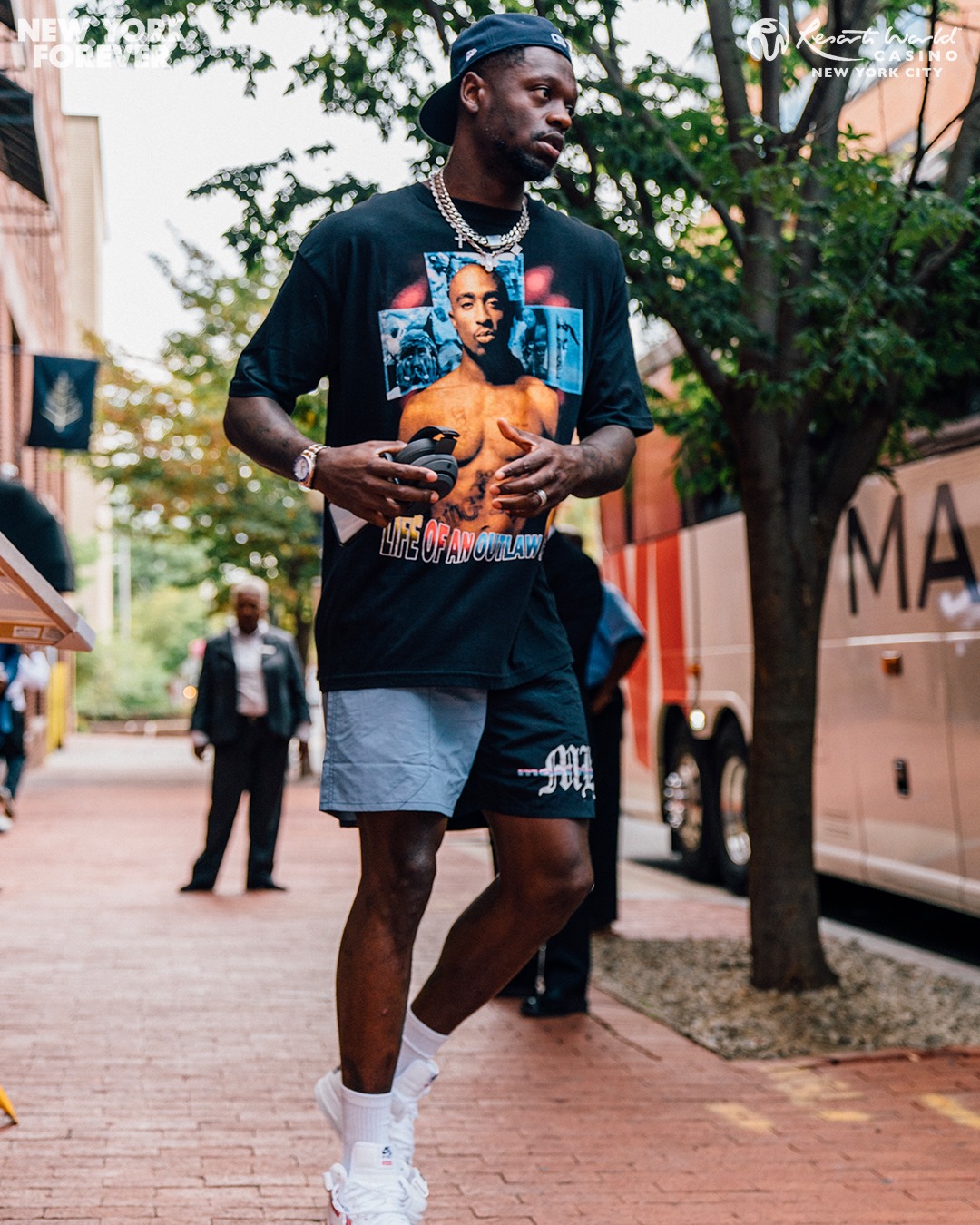 Julius' 2Pac t-shirt collection is elite 🔥