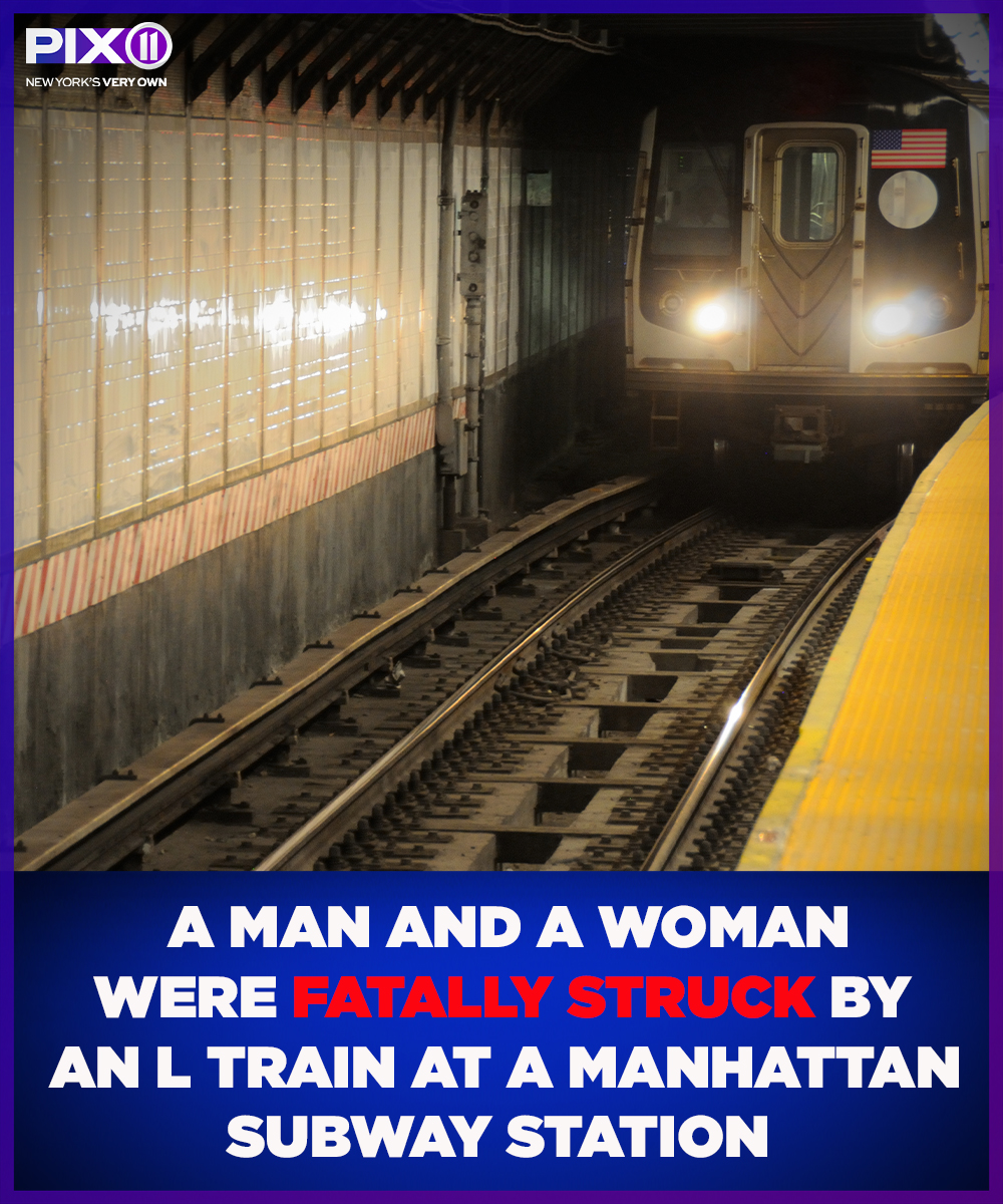A woman and a man were fatally struck by an L train at the Sixth