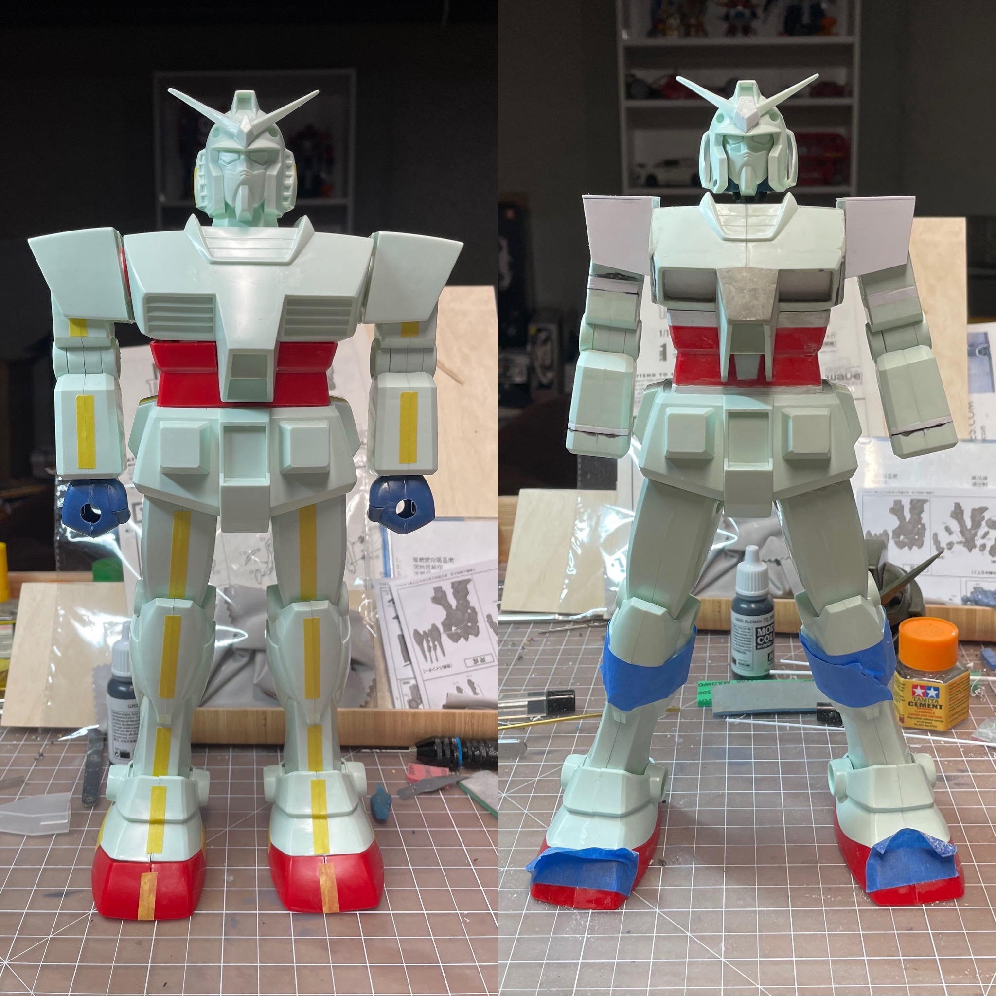 Vintage 1/60 scale Gundam RX-78 model kit
