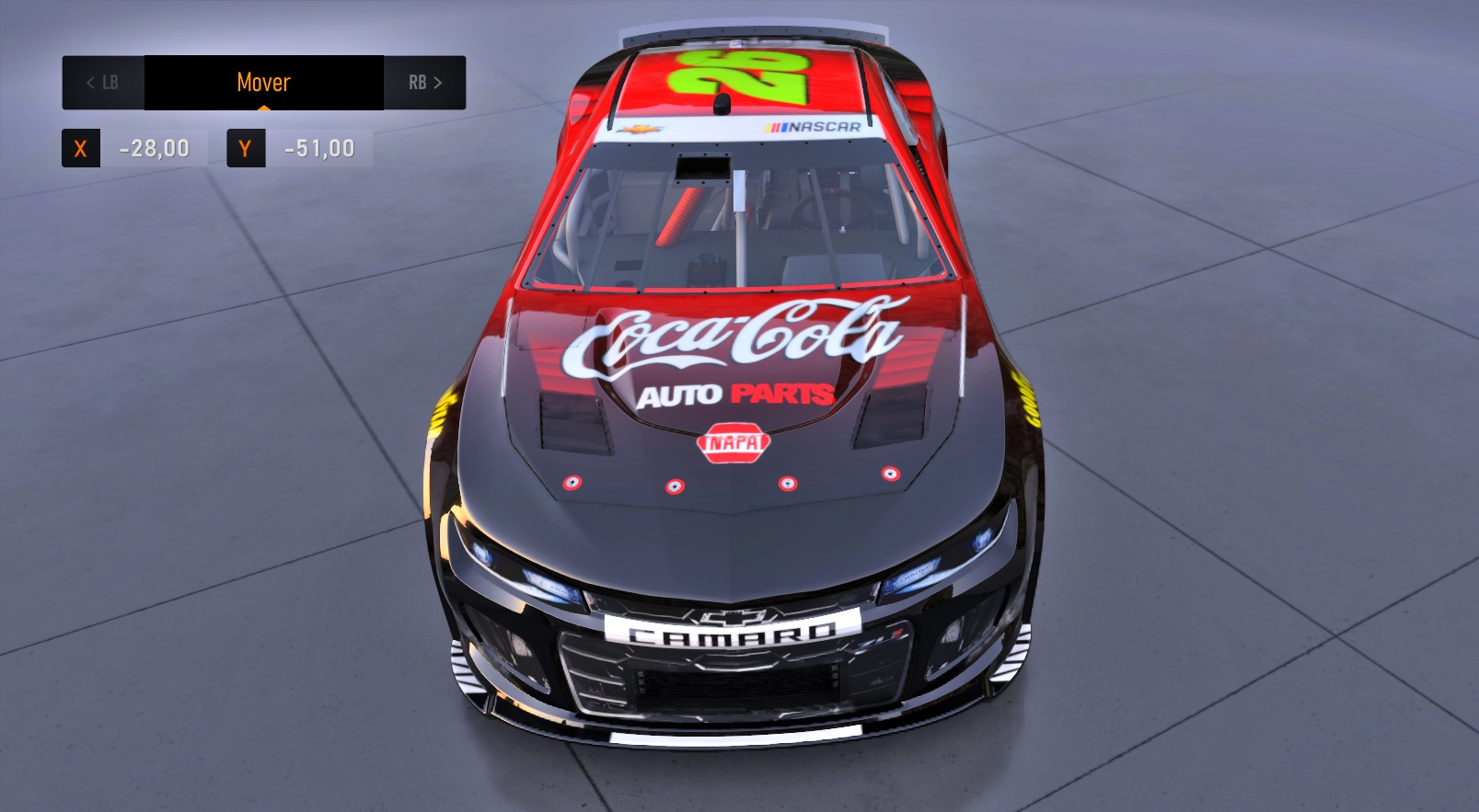 2024 - Nascar Chevrolet Camaro Original concept livery Coca Cola 