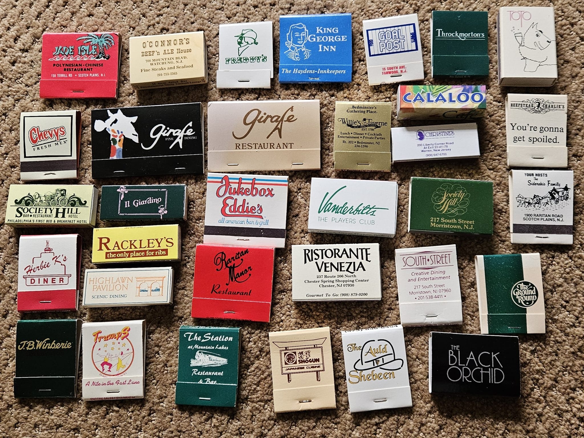 Matchbook Collections from Northern and Central New Jersey display picture 1