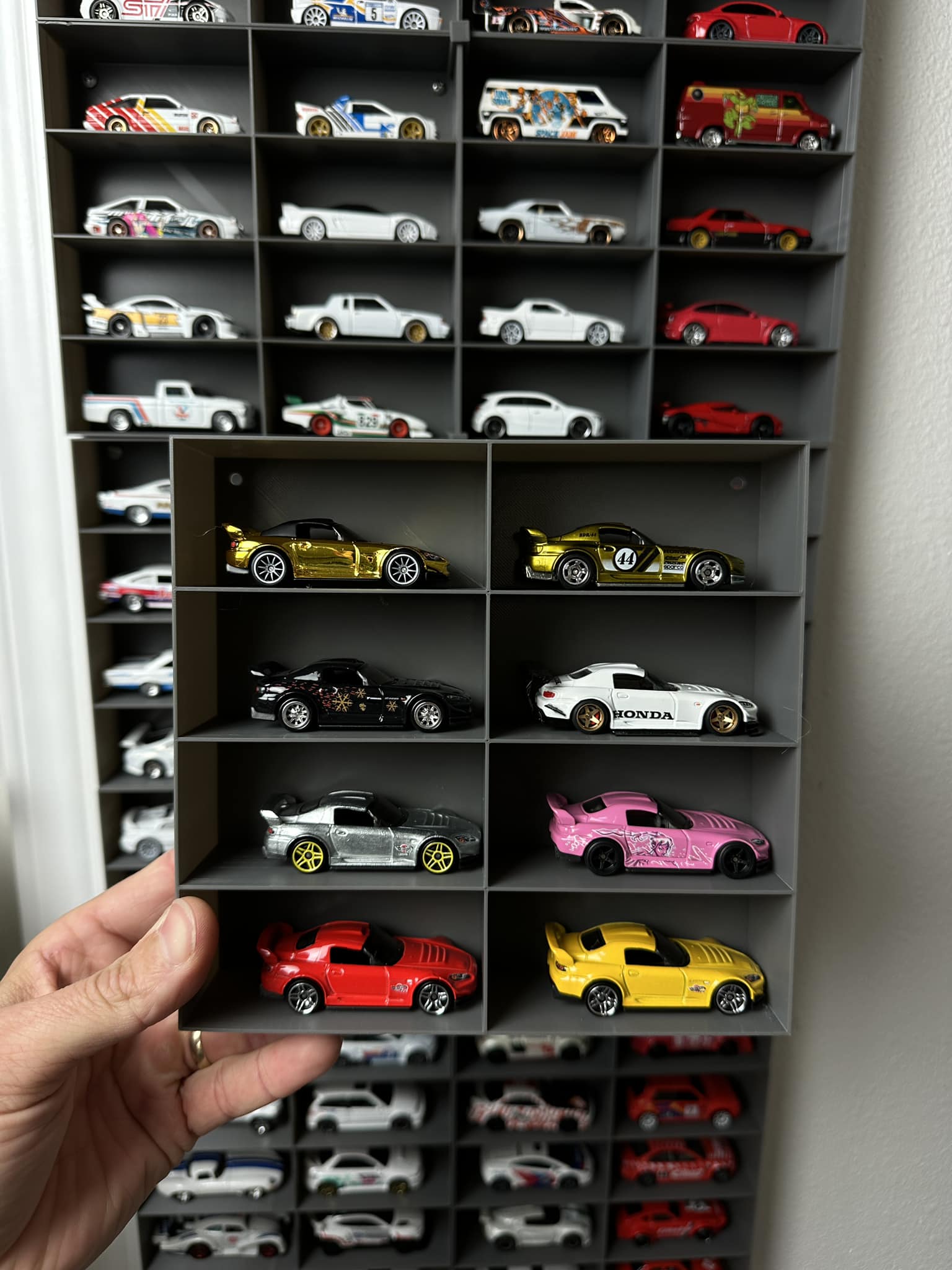 AMJO Clear Acrylic Display Case For 1:18 & 1:24 Diecast Model Cars – Stackable (10-Pack)