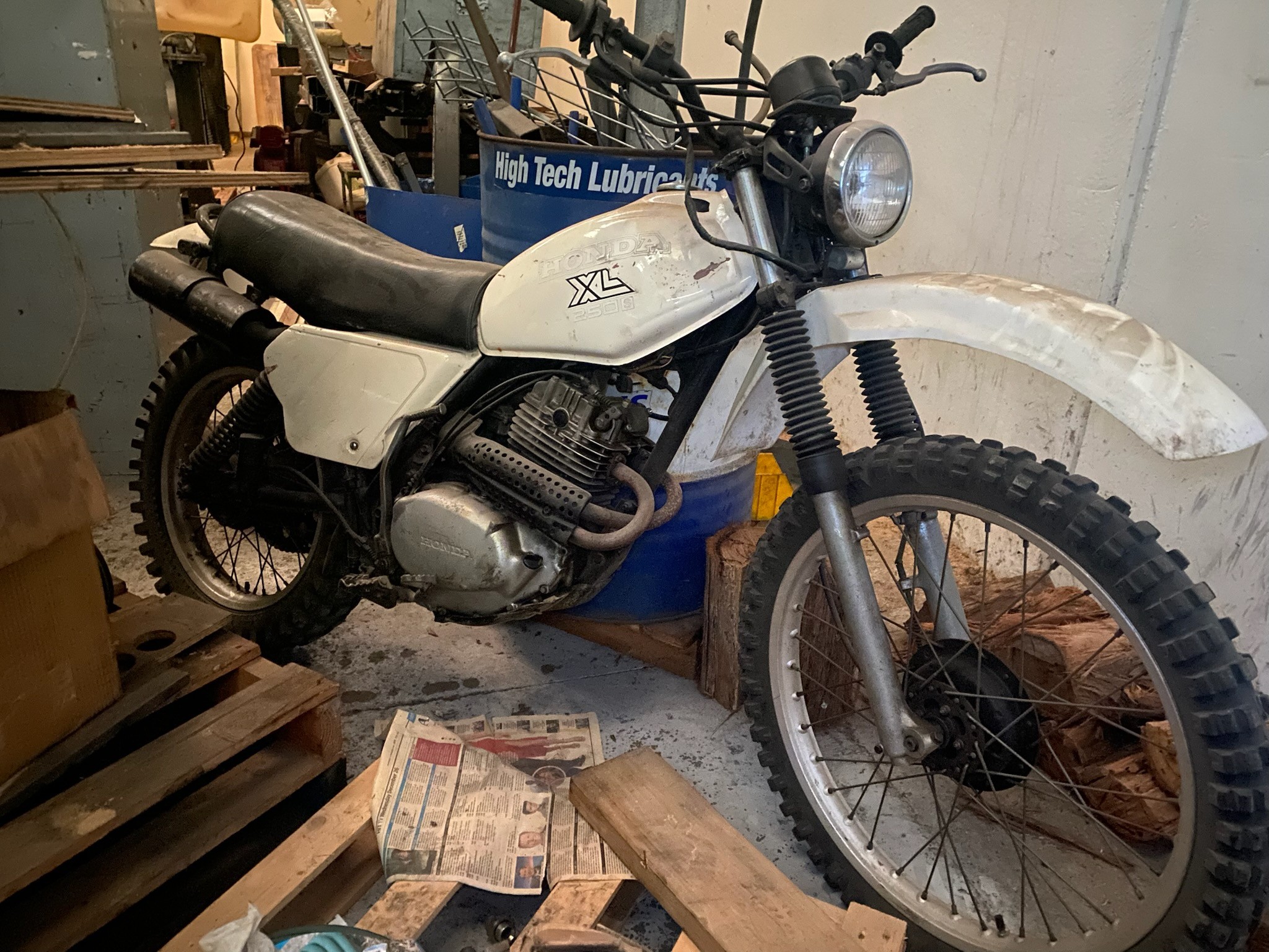 HONDA XL250S タンク ホワイト New arrival 1980 HONDA XL250S Very 