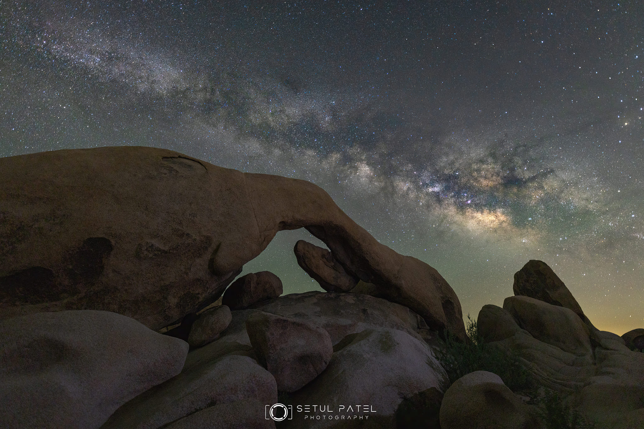 Capturing the Milky Way at Arch Rock in Joshua Tree National Park