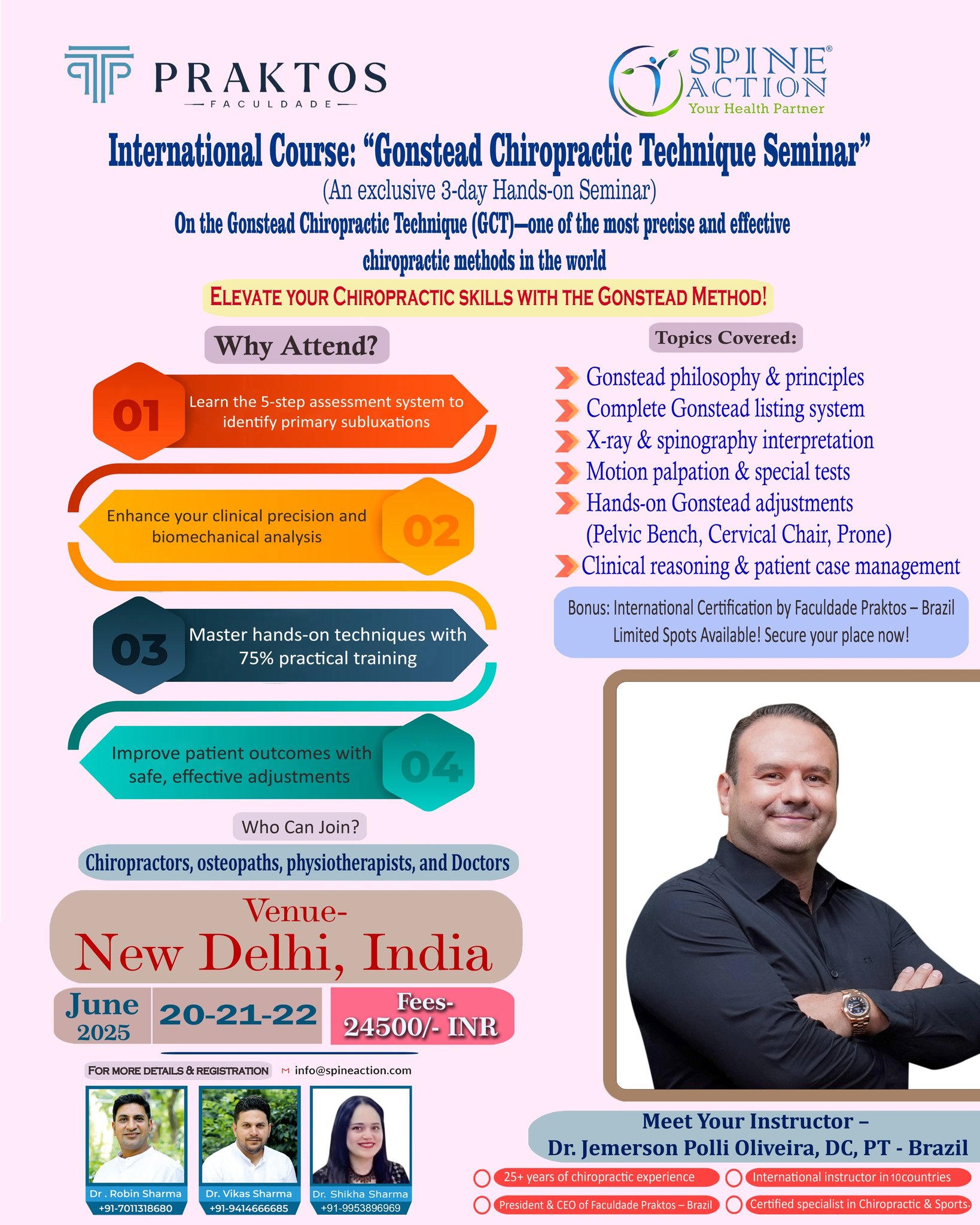 ? International Course: Gonstead Chiropractic Technique Seminar 