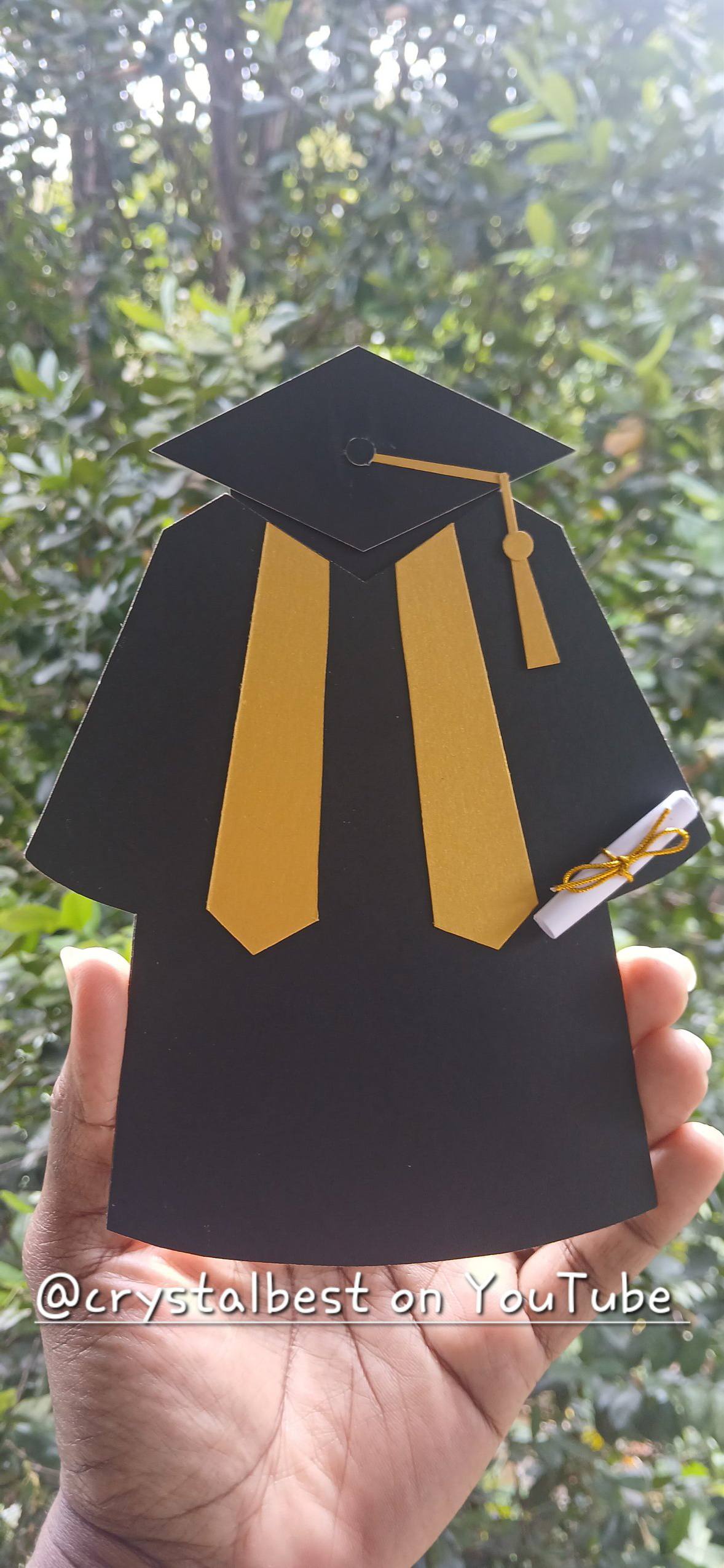 diy graduation dress How to make a gown gift card holder simple graduation gown sewing pattern