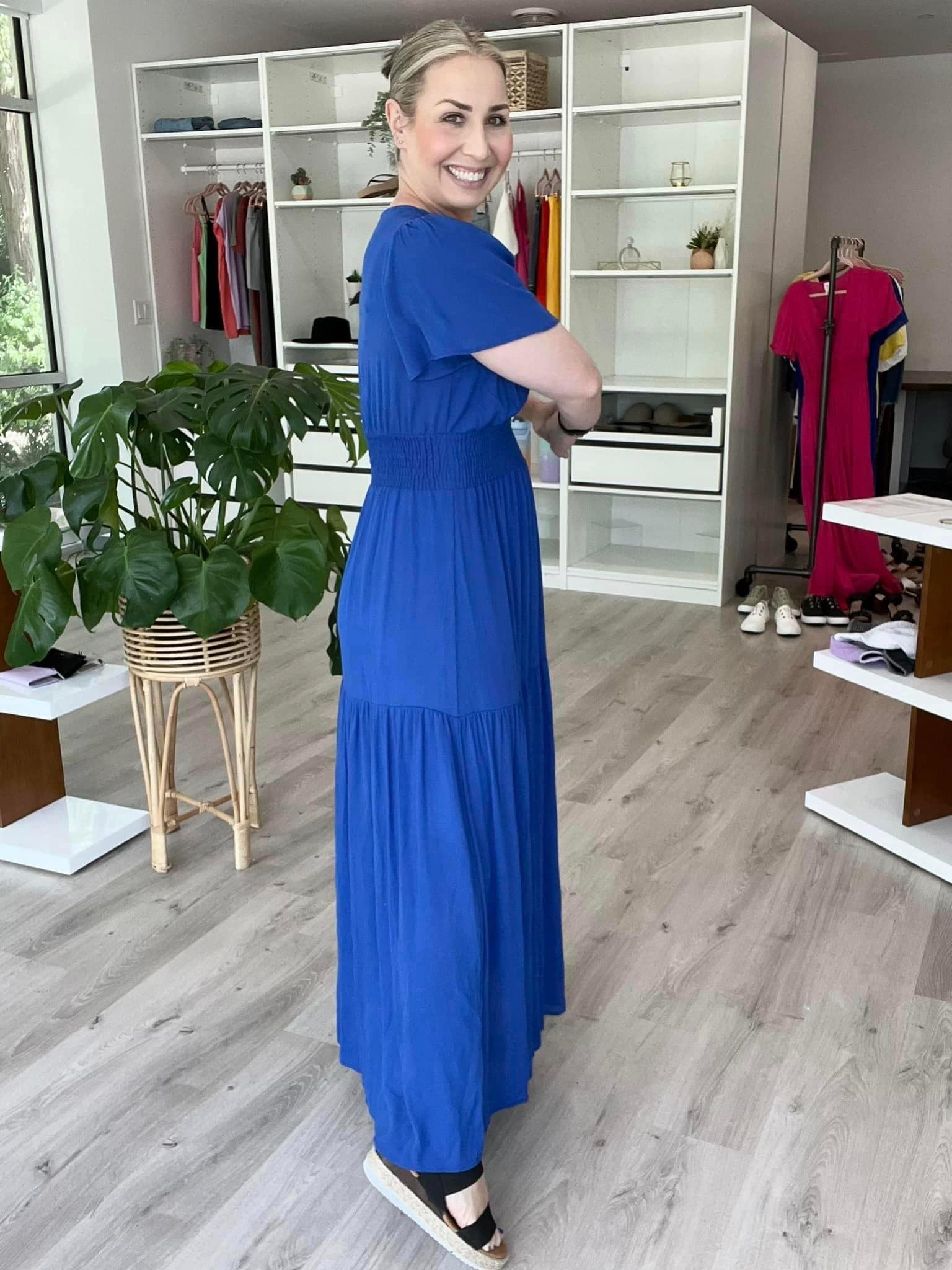 blue winter tapestry long sleeve maxi dress Tapestry ruched maxi Color:Ruby JULY26WK2 The Best Winter Outfit? %0D%0A*%20Pay%20special%20attention%20on%20measurements%20to%20ensure%20proper%20fit