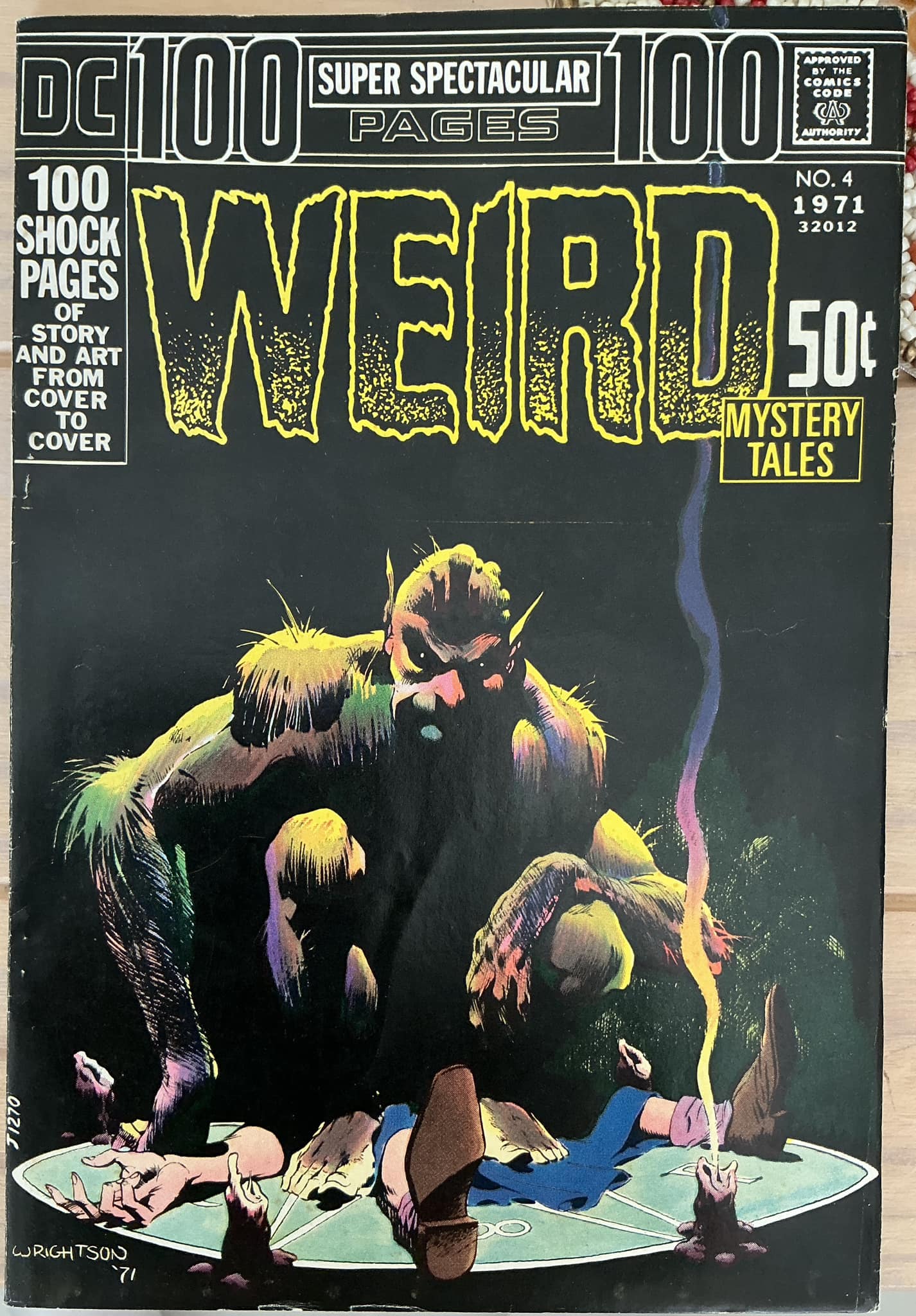 Bernie Wrightson's DC 100 Page Super Spectacular #4 horror cover art