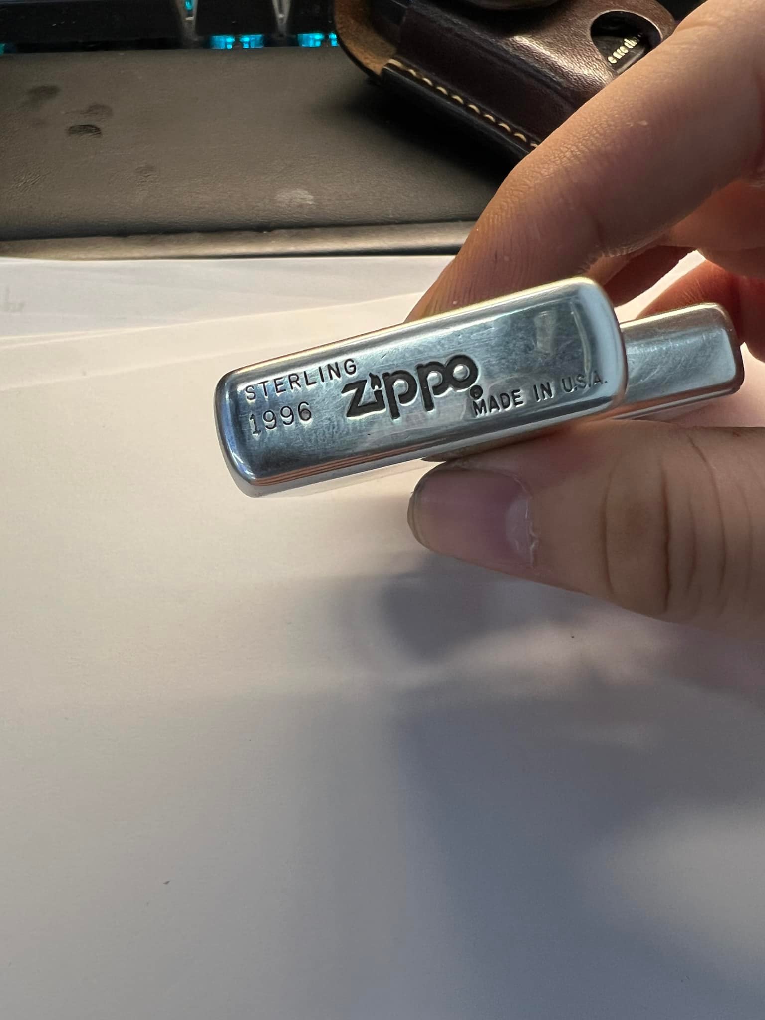 zippo 1996 sterling スターリングシルバー - Yahoo!オークション 