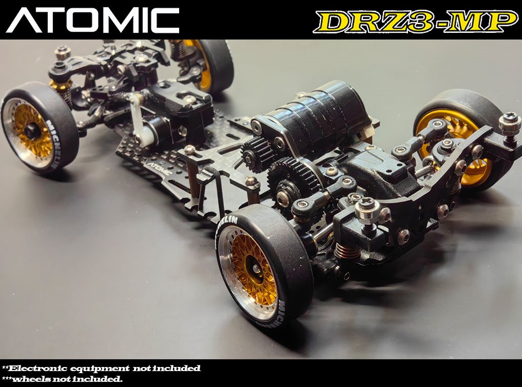 What kits can upgrade a 1/28 Atomic DRZ V2 chassis to 1/24 scale