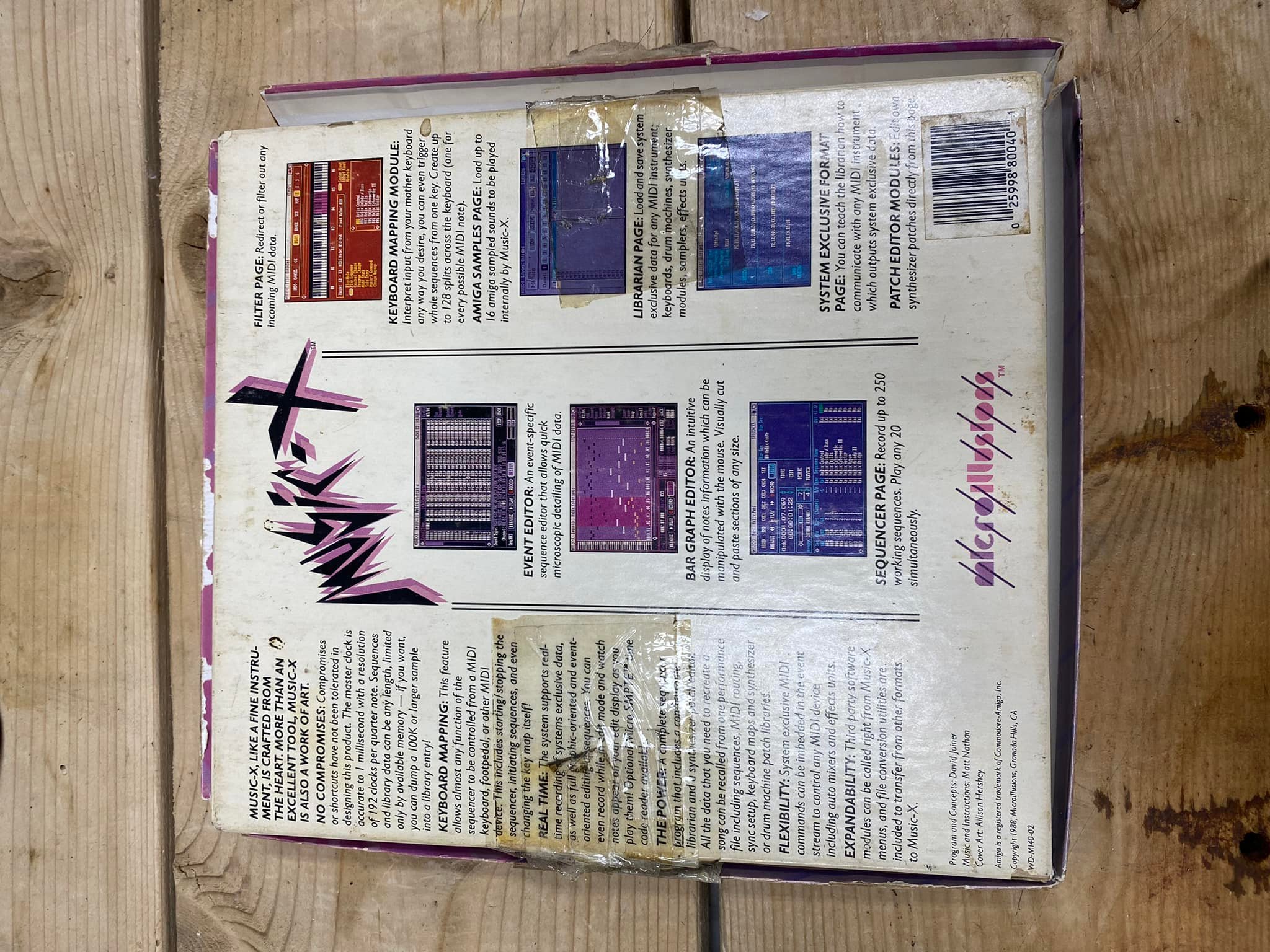 Music-X by Microillusions box and manual for sale