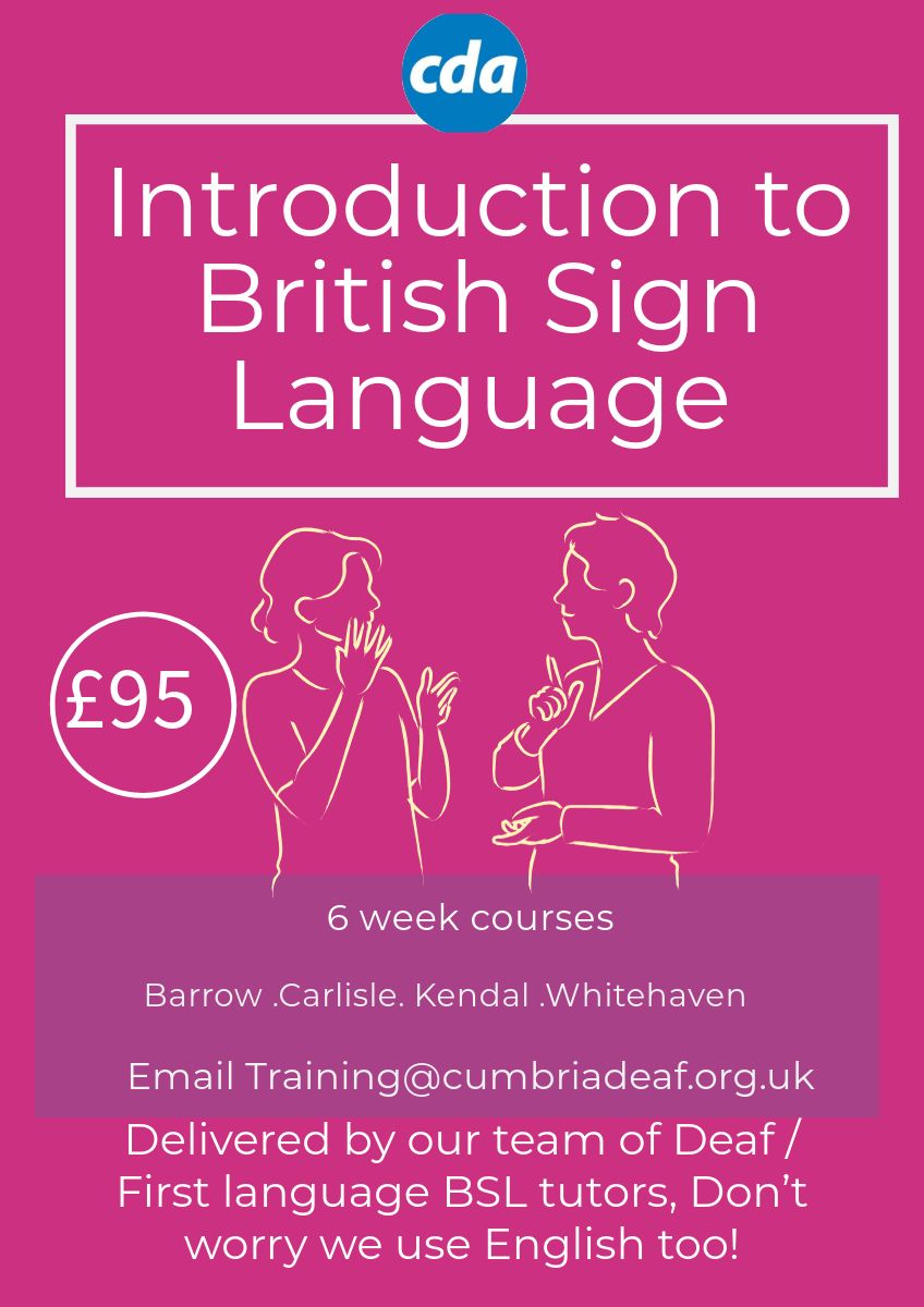 Community Support Penrith | New Introduction to British Sign language ...