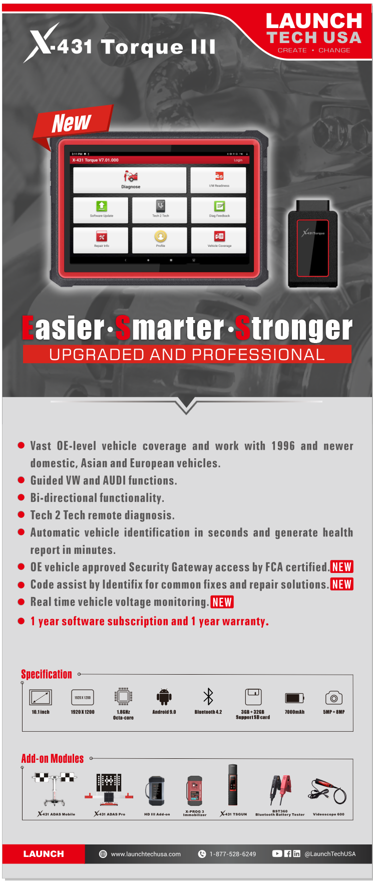 LAUNCH Tech USA - All about X-431 Torque III #scan tool. | Facebook