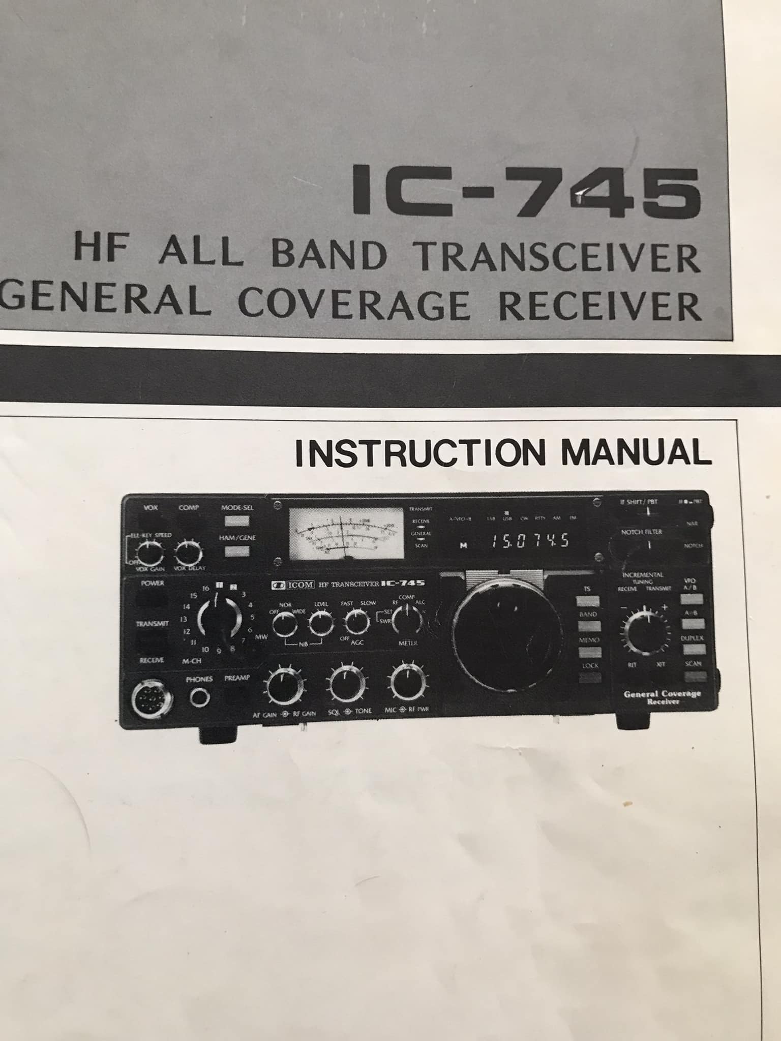 Selling Icom IC-745 and power supply tips needed
